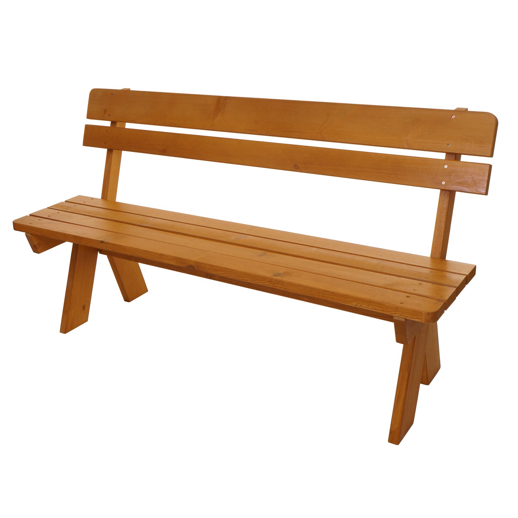 Gartenbank MCW-L66, Sitzbank Holzbank Parkbank, Gastronomie-Qualität, Massiv-Holz 148cm ~ honigfarben