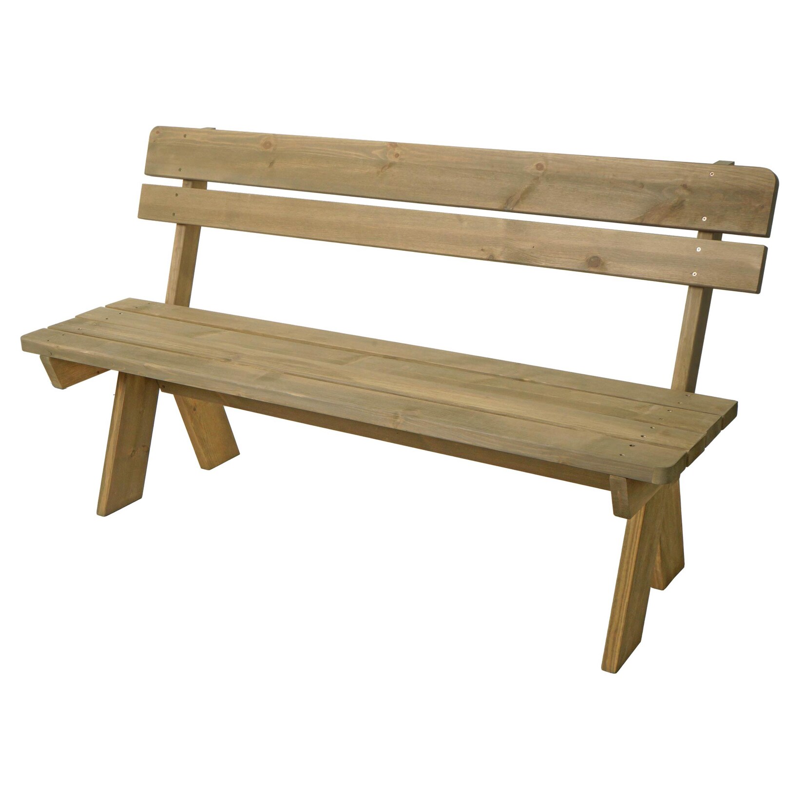 Gartenbank MCW-L66, Sitzbank Holzbank Parkbank, Gastronomie-Qualität, Massiv-Holz 148cm ~ natur
