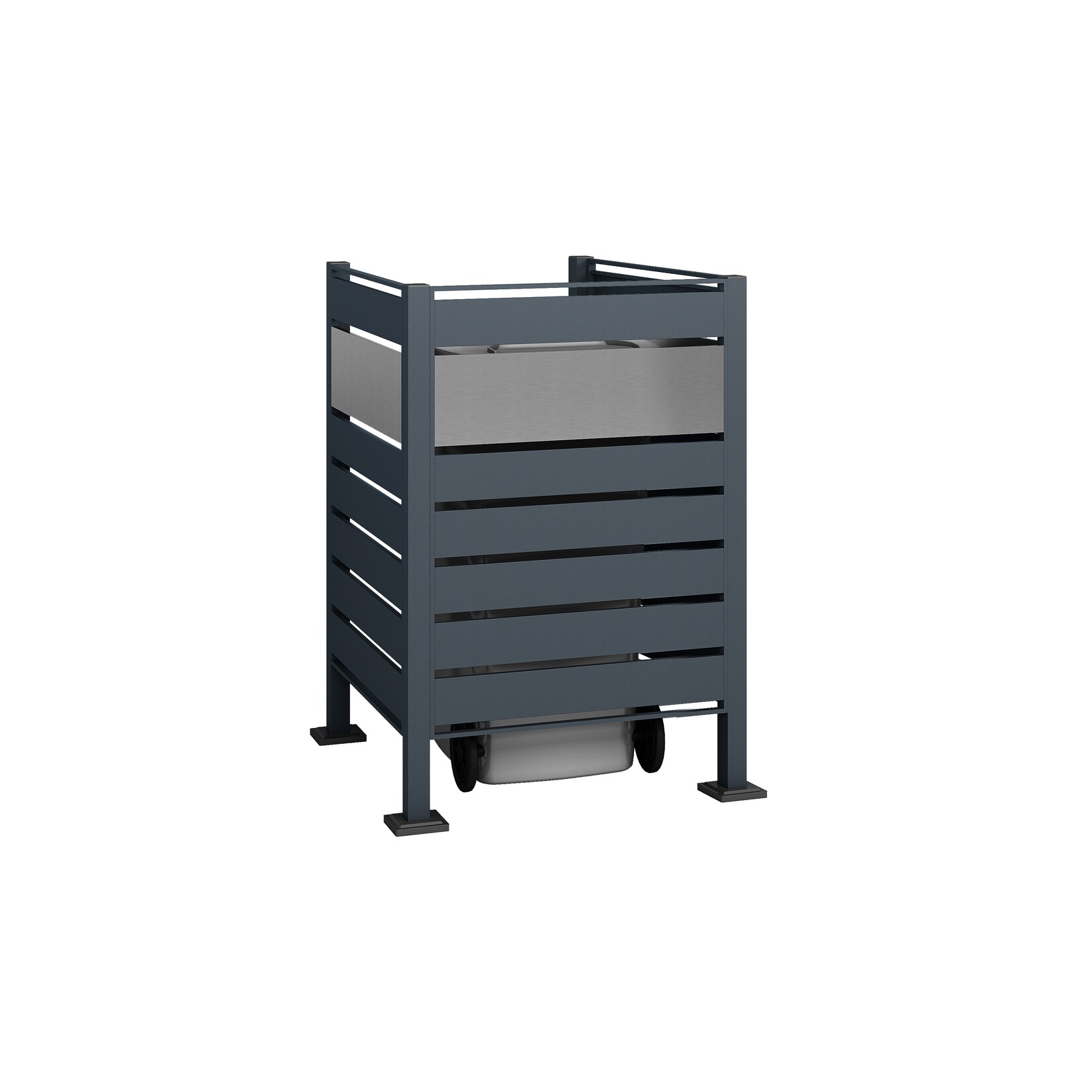 Westmann - Habillage métallique pour conteneur à déchets Planum