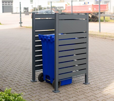 kaufen versch. Planum Mülltonnenverkleidung Netto Metall online Ausführungen 150cm - Westmann bei anthrazit