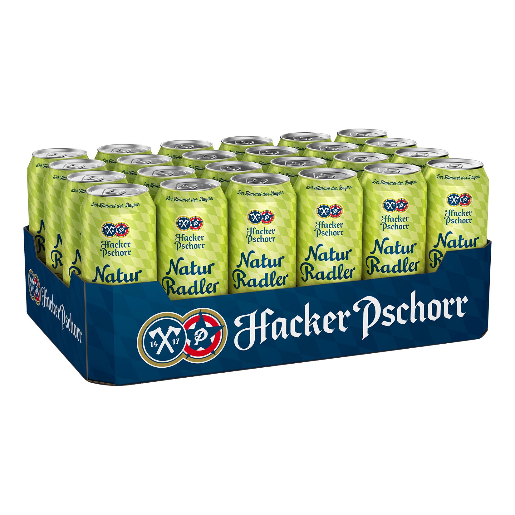 Hacker Pschorr Natur Radler 2,5 % vol 0,5 Liter Dose, 24er Pack - Bild 1