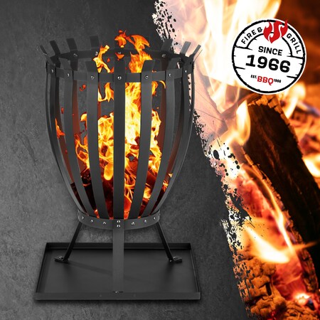 LANDMANN Feuerkorb 44x65cm schwarz bei online kaufen Netto