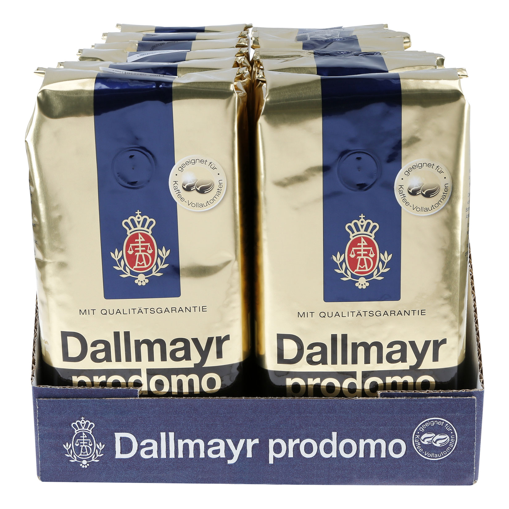 Dallmayr Prodomo Ganze Kaffeebohnen 500 g, 12er Pack - Bild 1