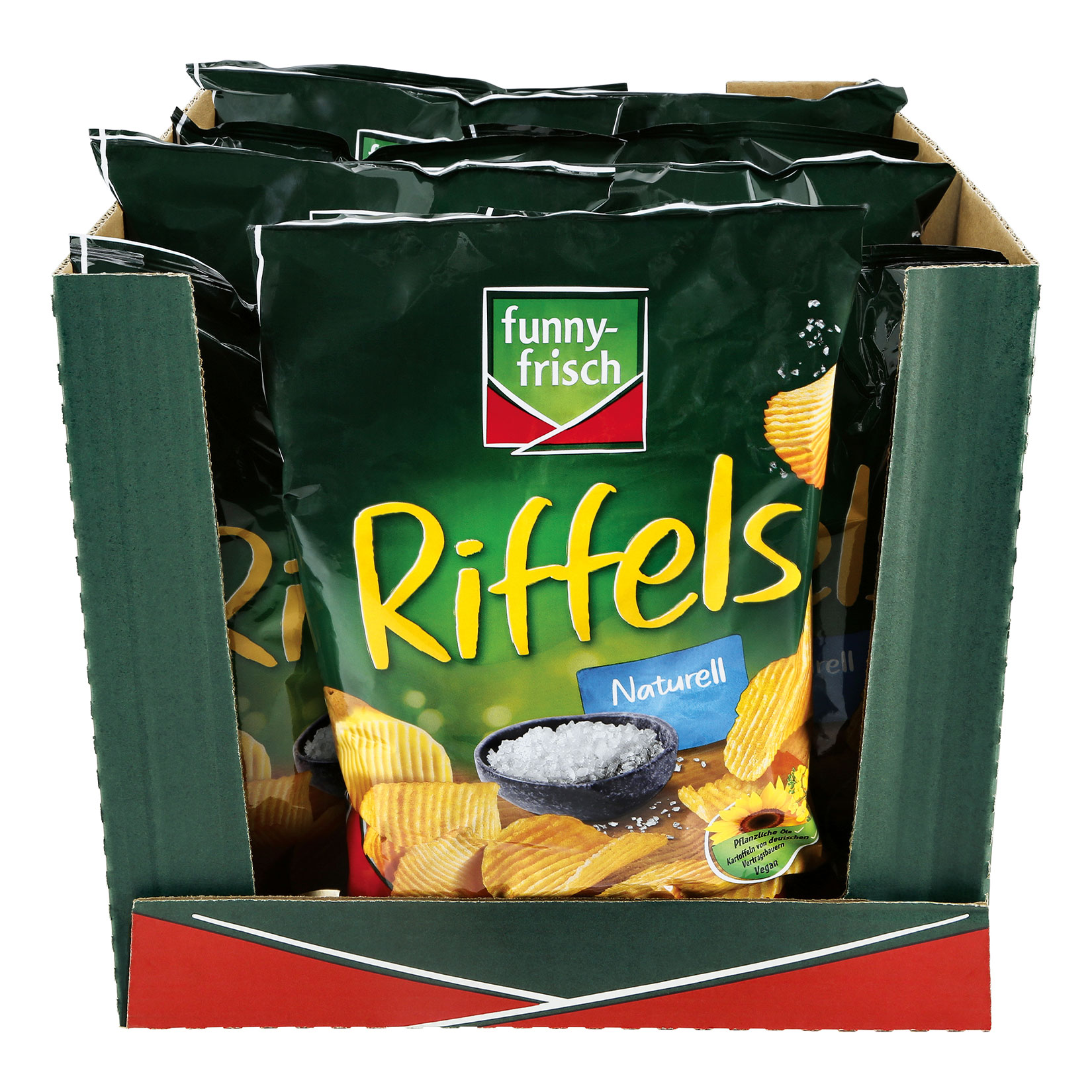 funny-frisch Riffels Naturell 150 g, 10er Pack - Bild 1