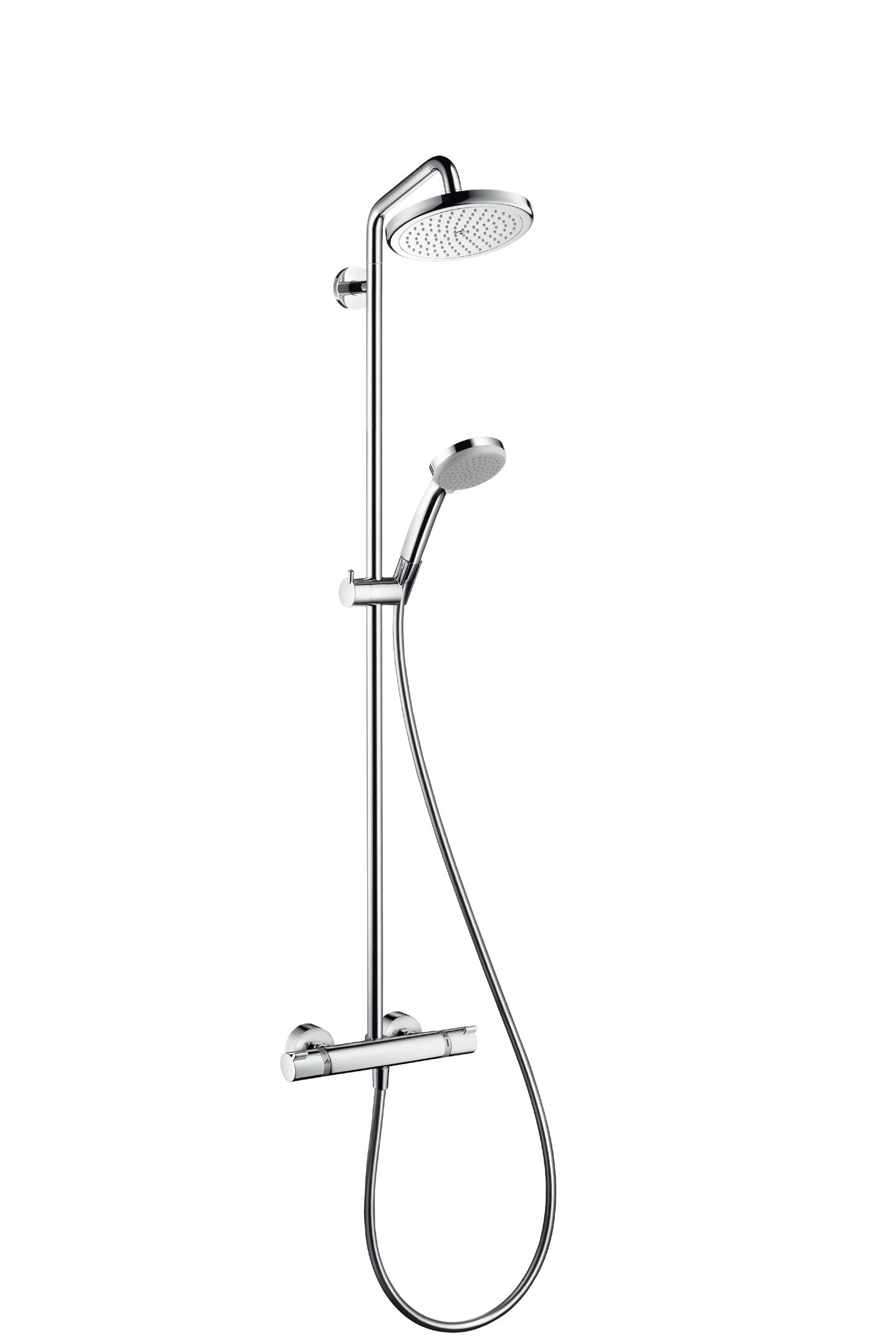 HansGrohe Showerpipe Croma 220 f&uuml;r Dusche chrom mit Thermostat - Bild 1