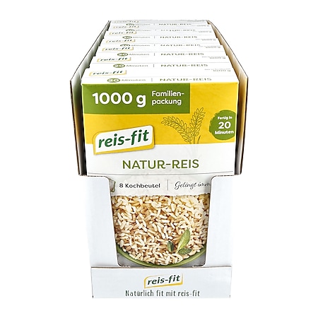 reis-fit Natur Reis 1 kg, 7er Pack - Bild 1