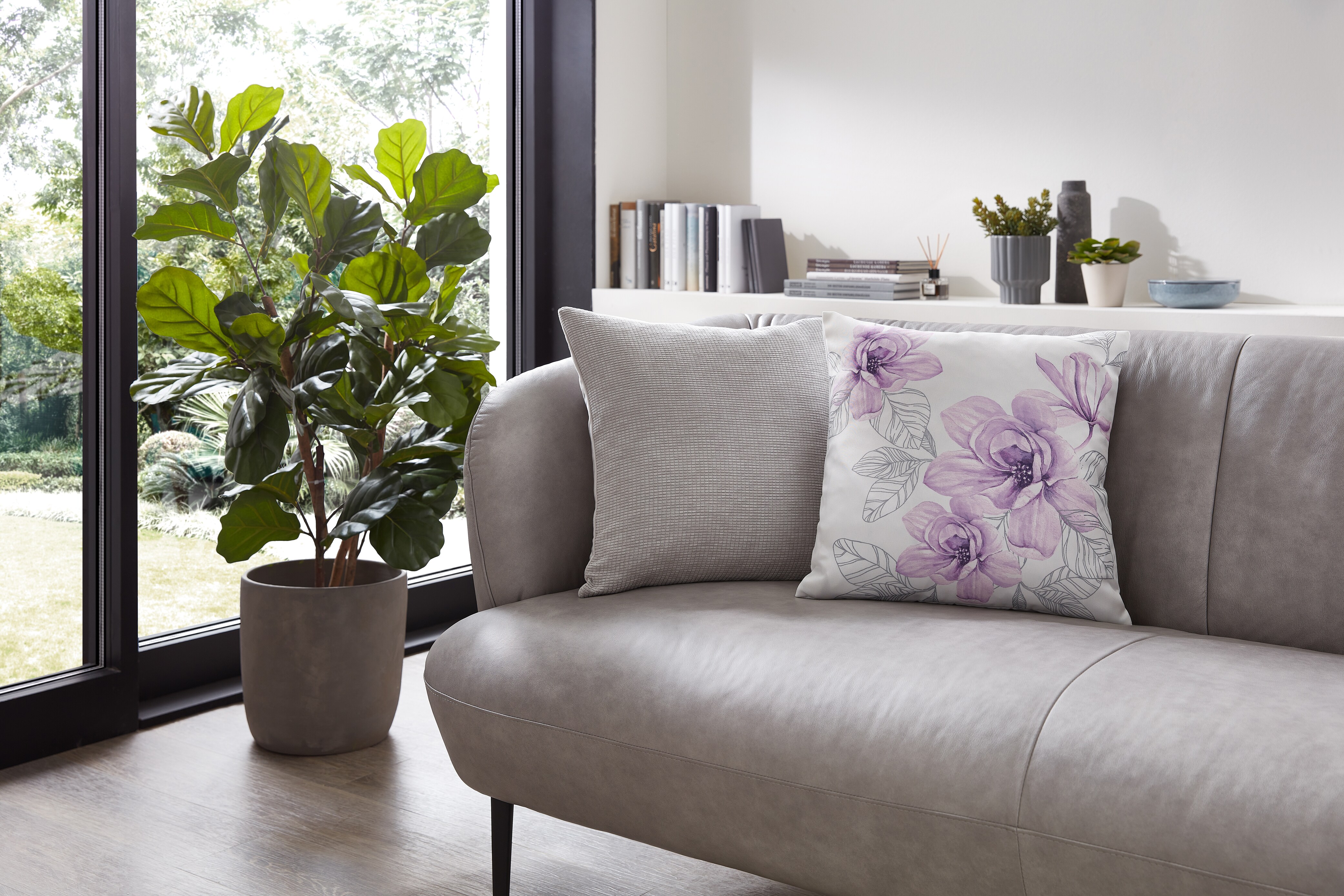 Dekor Kissenbezug -versch. Ausf&uuml;hrungen -blumen - Bild 1