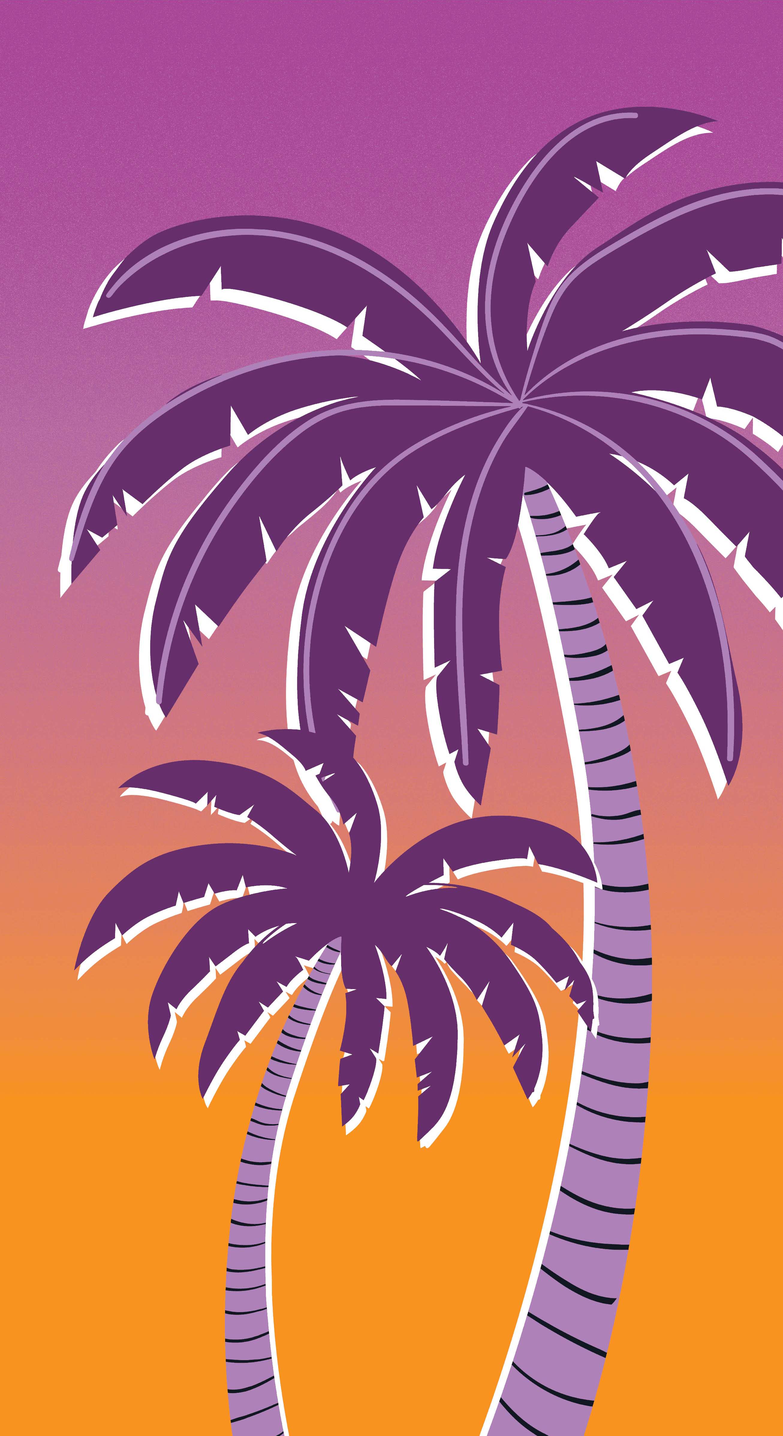 Dekor Strandlaken 93x170cm versch. Ausf&uuml;hrungen - Dessin Palmtree - Bild 1