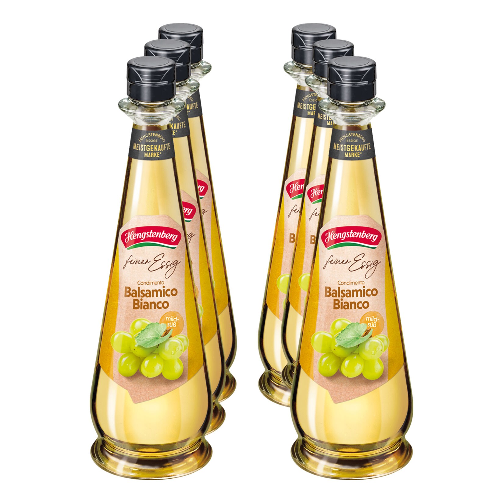 Hengstenberg Condimento Balsamico Bianco 500 ml, 6er Pack | 04008100205406