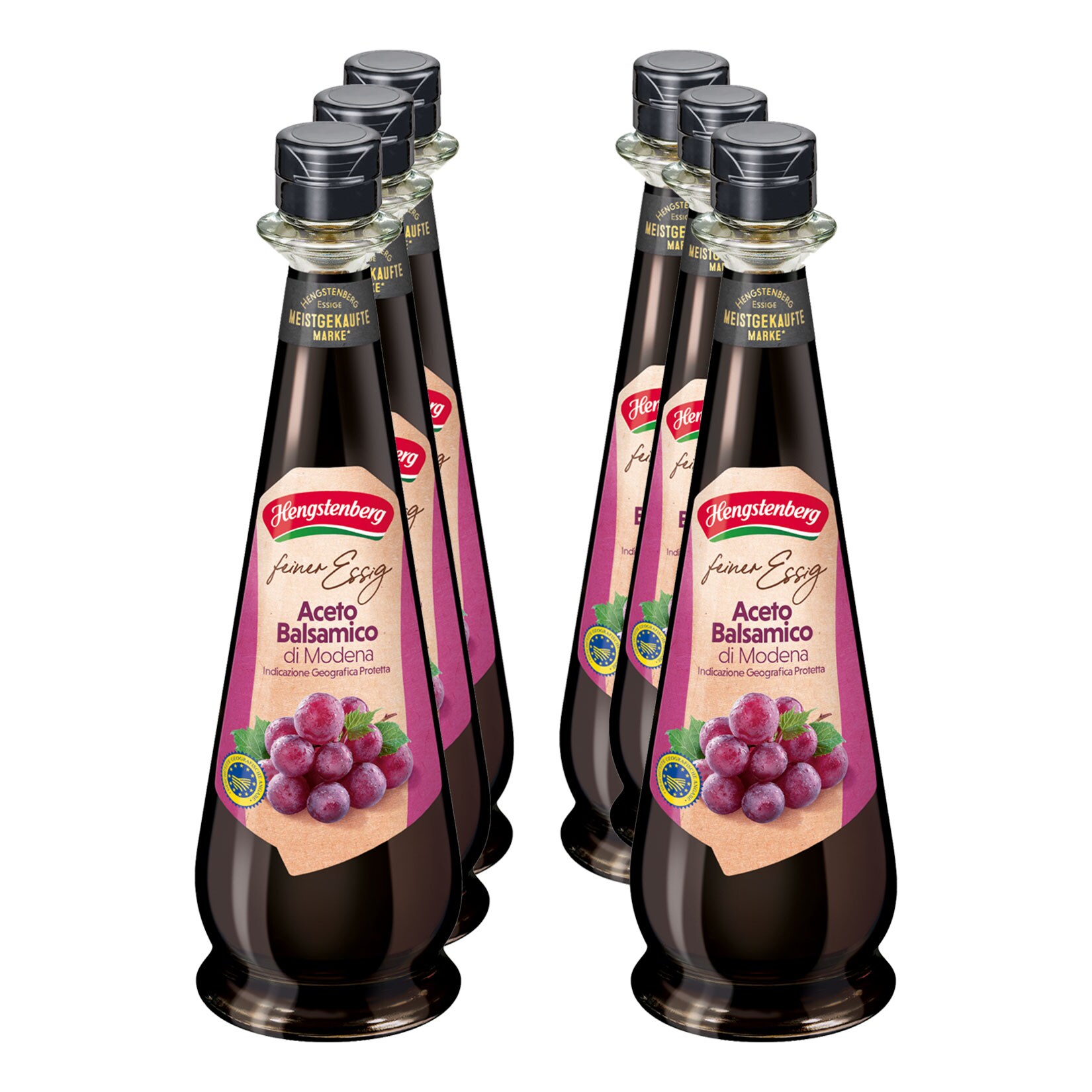 Hengstenberg Aceto Balsamico di Modena 500 ml, 6er Pack | 04008100205833