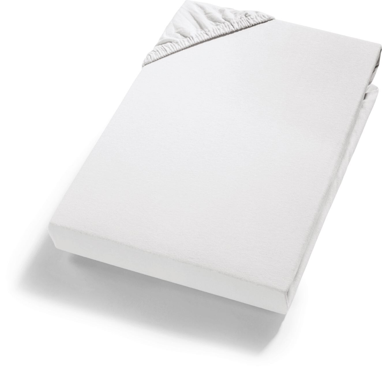 Spannbetttuch Gr. 140-160 x200 versch. Ausf&uuml;hrungen -wei&szlig; - Bild 1