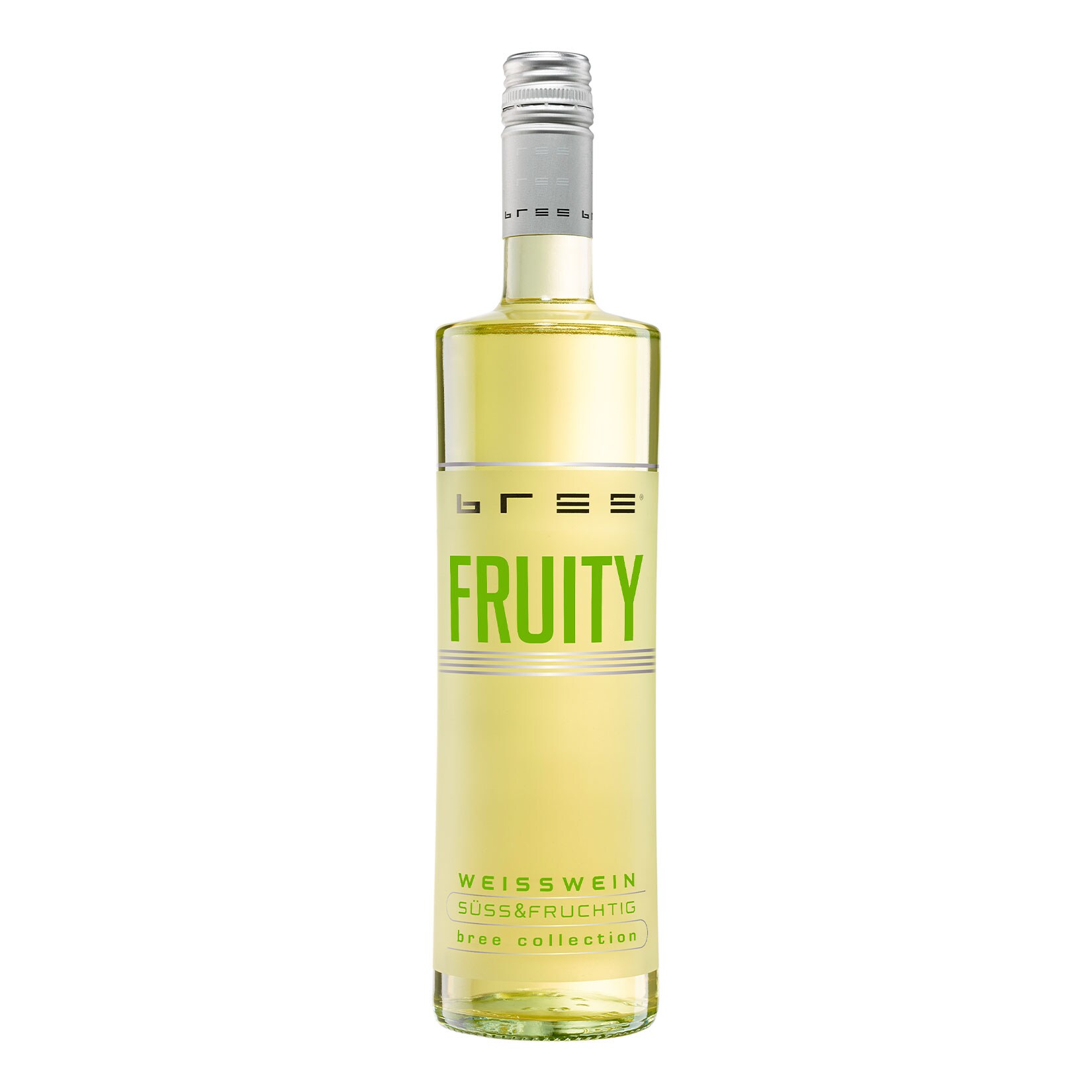 Bree Fruity Weißwein süß & fruchtig 9,0 % vol 0,75 Liter – Inhalt: 6 Flaschen | 04062073030267
