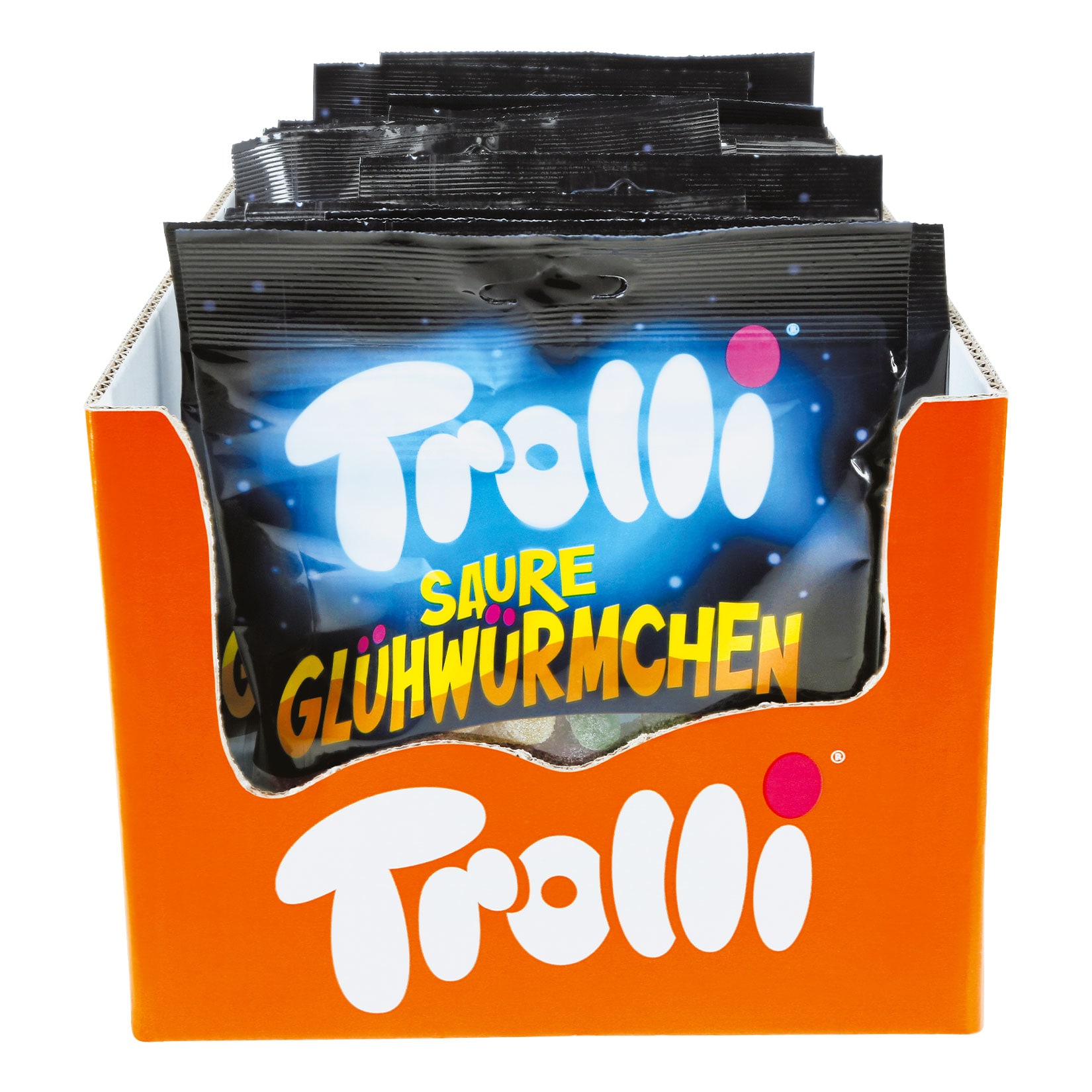 Trolli Gl&uuml;hw&uuml;rmchen Fruchtgummi 150 g, 24er Pack - Bild 1