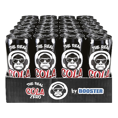 Booster The Real Cola Zero 0,33 Liter Dose, 24er Pack - Bild 1