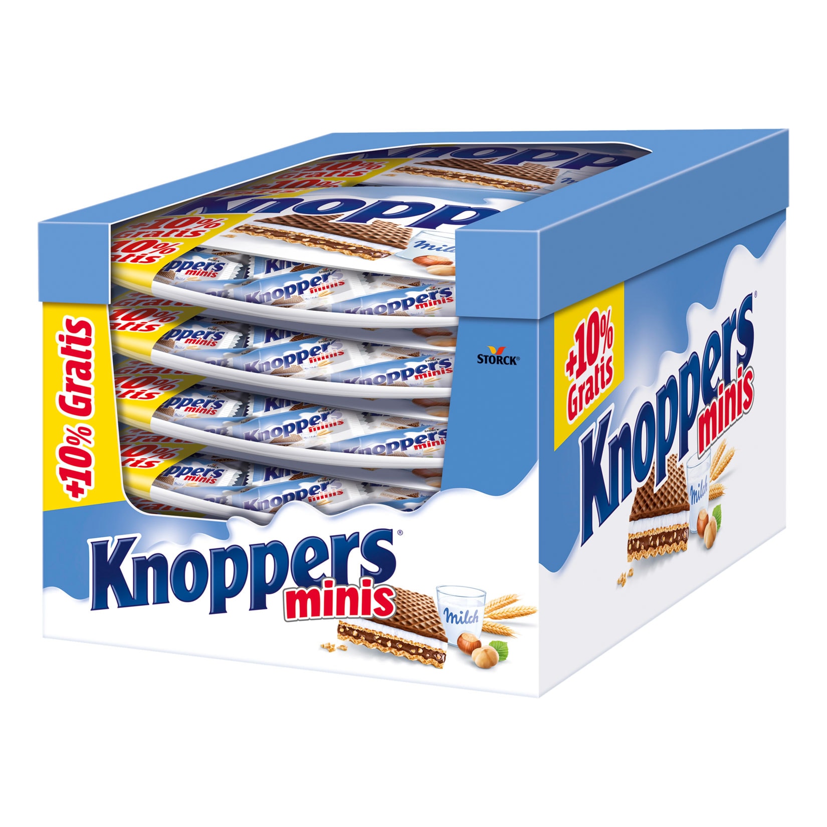 Storck Knoppers Minis +10% 220 g, 12er Pack - Bild 1