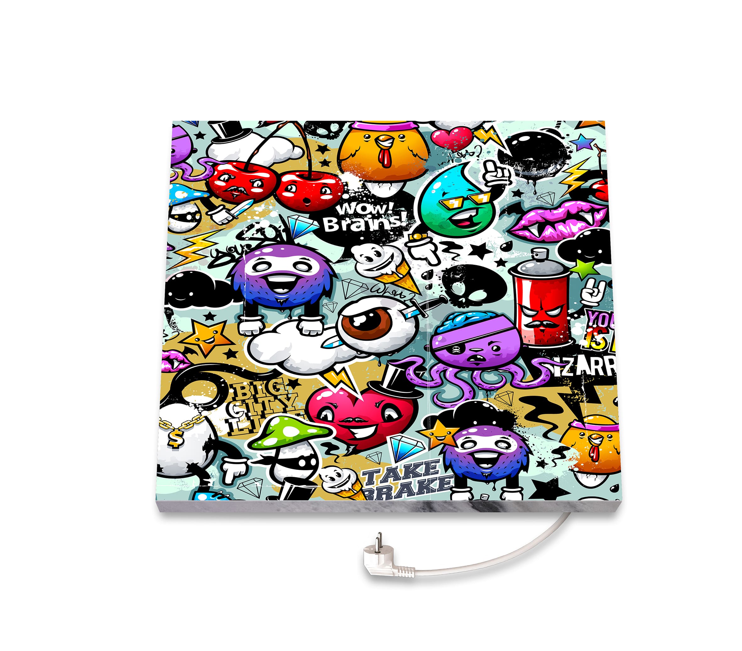 Marmony 500W Infrarot-Heizung Motiv "Graffiti" - Bild 1