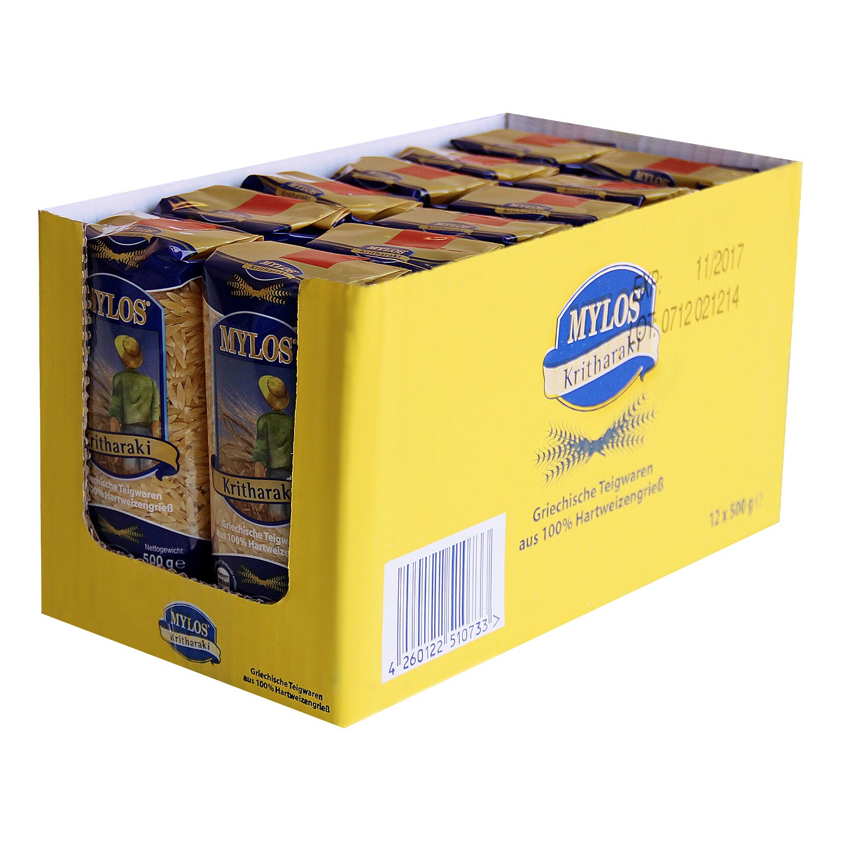 Mylos Kritharaki 500 g, 12er Pack - Bild 1