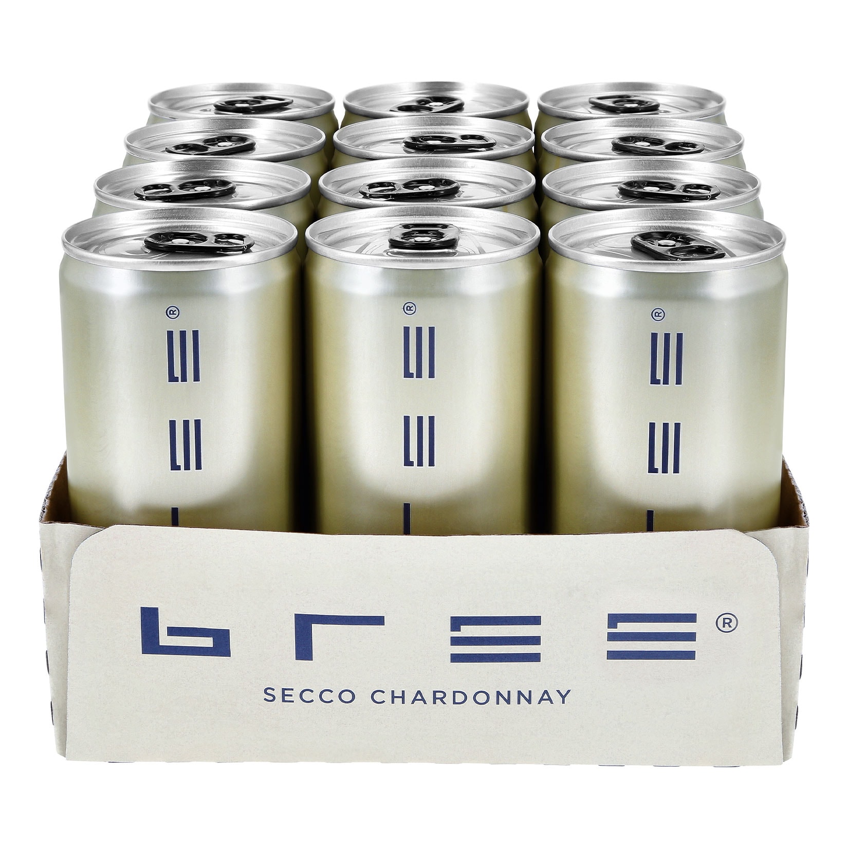 Bree Secco Chardonnay Weiß trocken 11,0 % vol 0,20 Liter Dose, 12er Pack