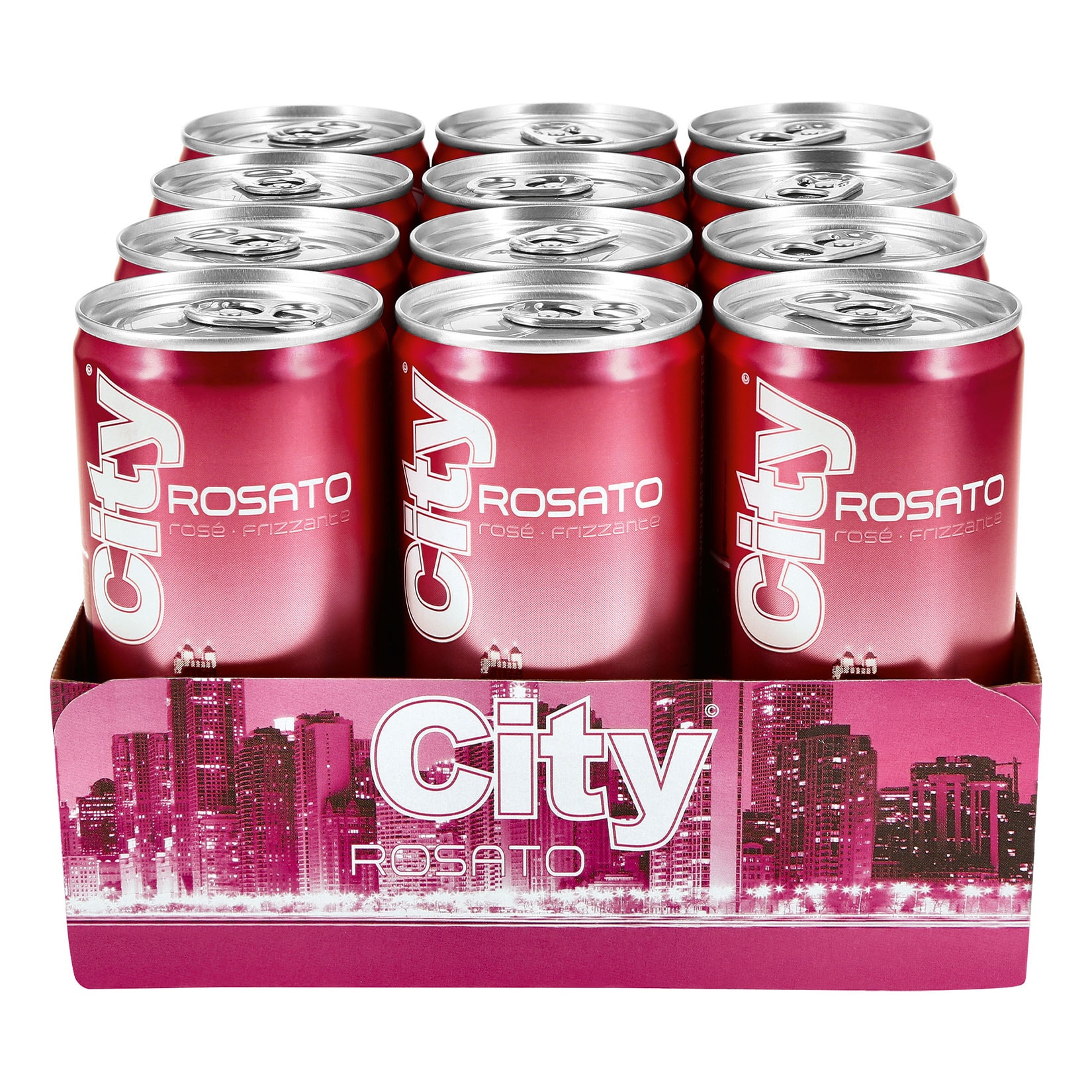 City Secco Rosato 10,0 % vol 0,20 Liter Dose, 12er Pack - Bild 1