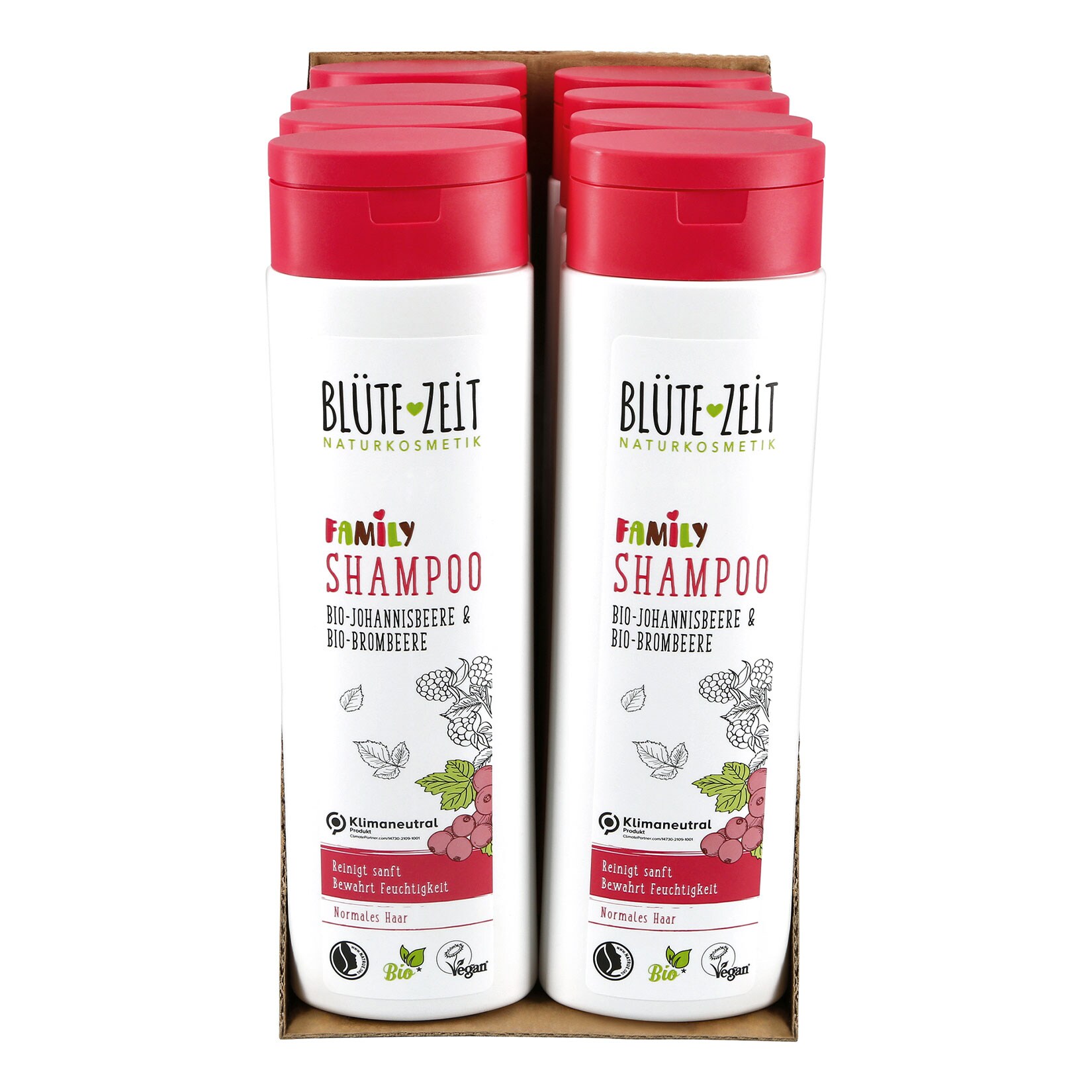 BLÜTE-ZEIT Shampoo Family 300 ml, 8er Pack | 04311596693887