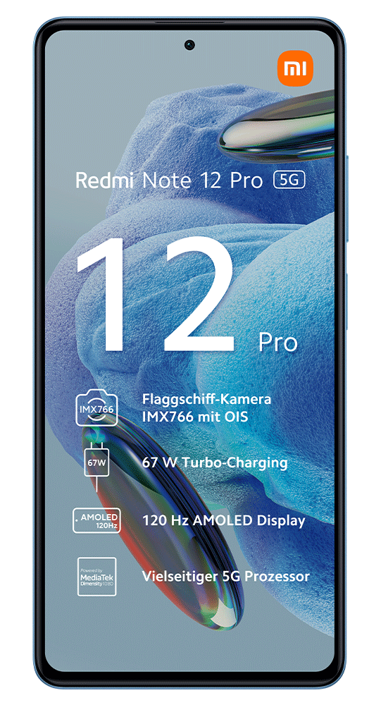 Xiaomi Handys Redmi Note 12 Pro 128GB+6GB Sky Blue