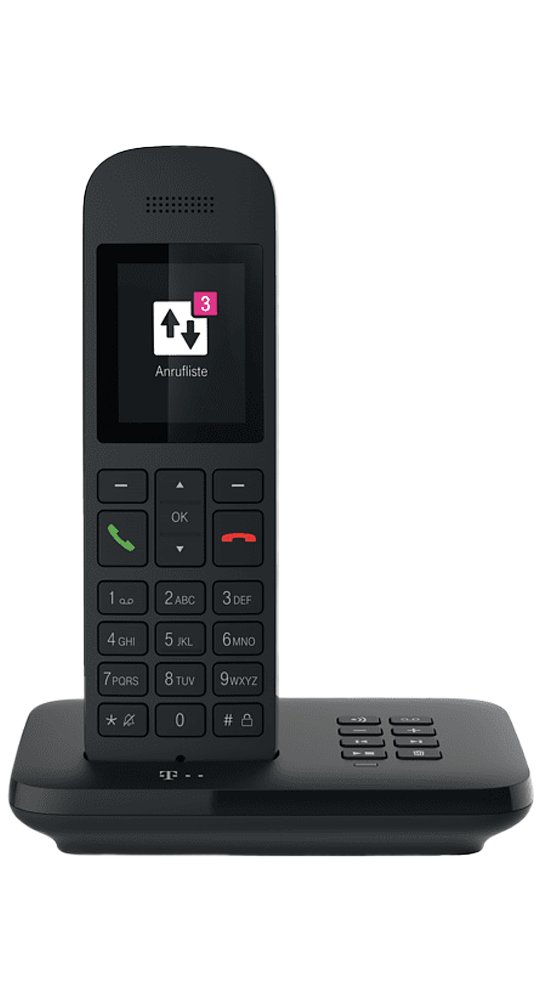 Telekom Handys Sinus A12 Festnetztelefon Schwarz