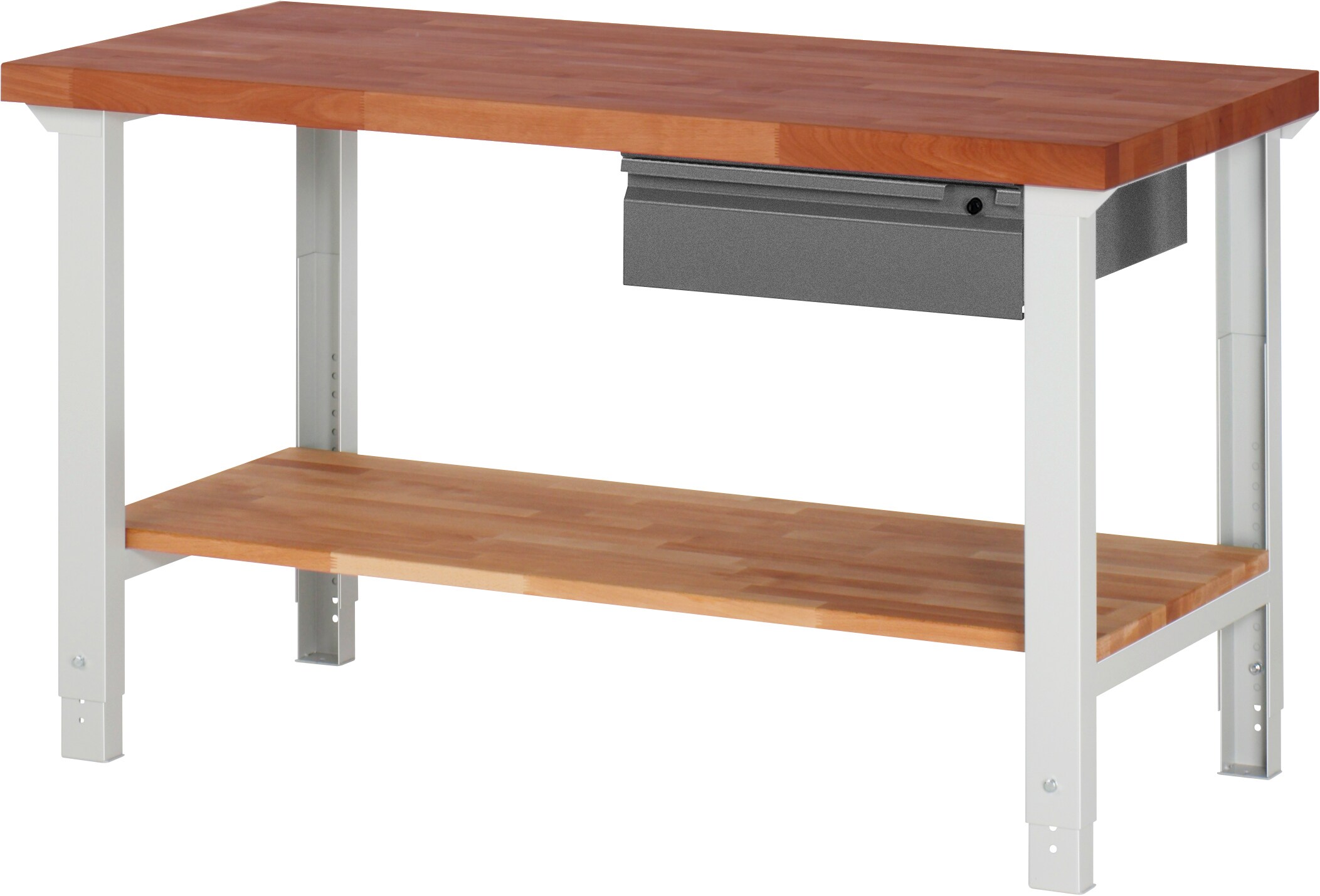 Rau Werkbank mit verstellbarer Arbeitsh&ouml;he und Schublade - versch. Ausf&uuml;hrungen - Bild 1