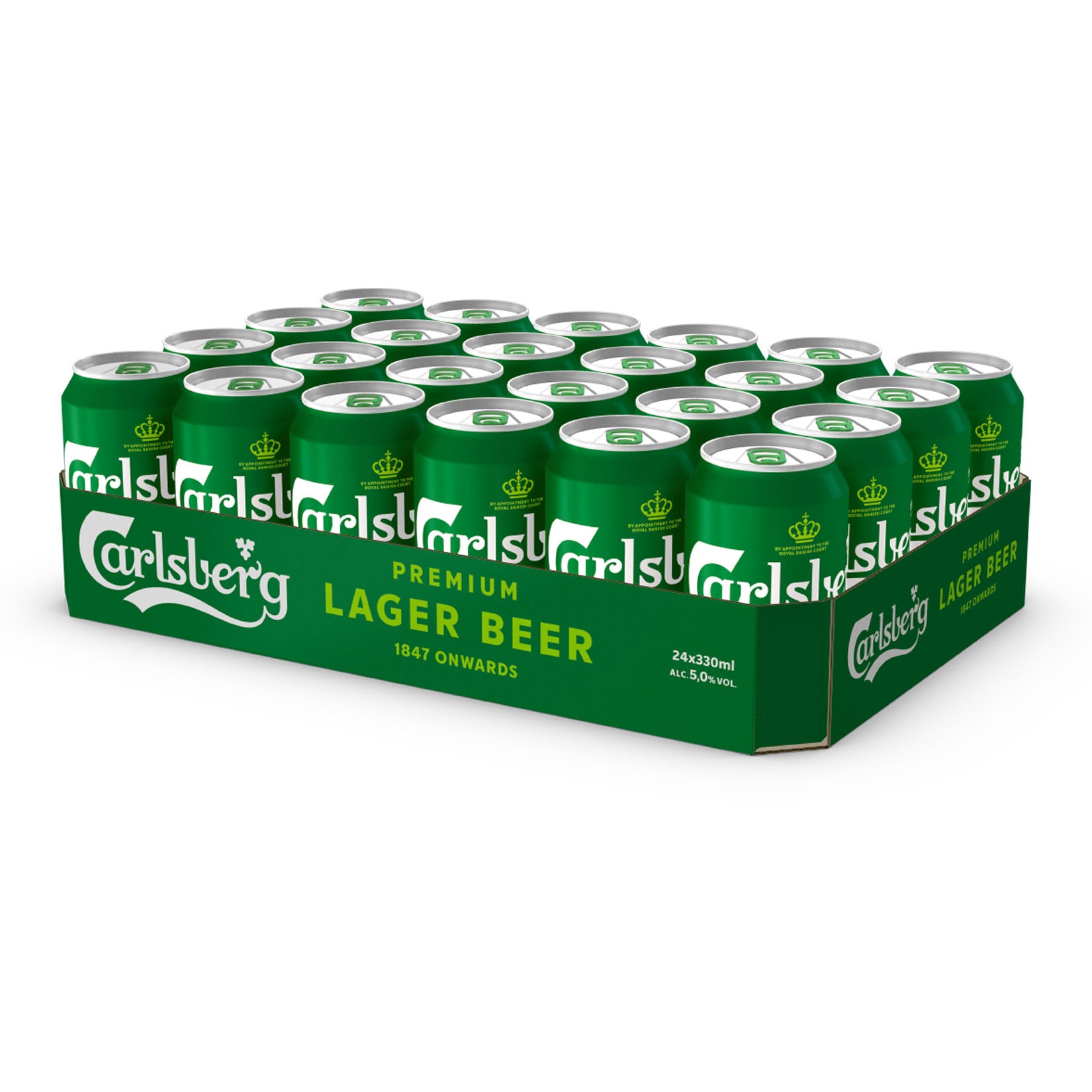 Carlsberg Premium Lager Beer 5,0 % vol 0,33 Liter Dose, 24er Pack - Bild 1