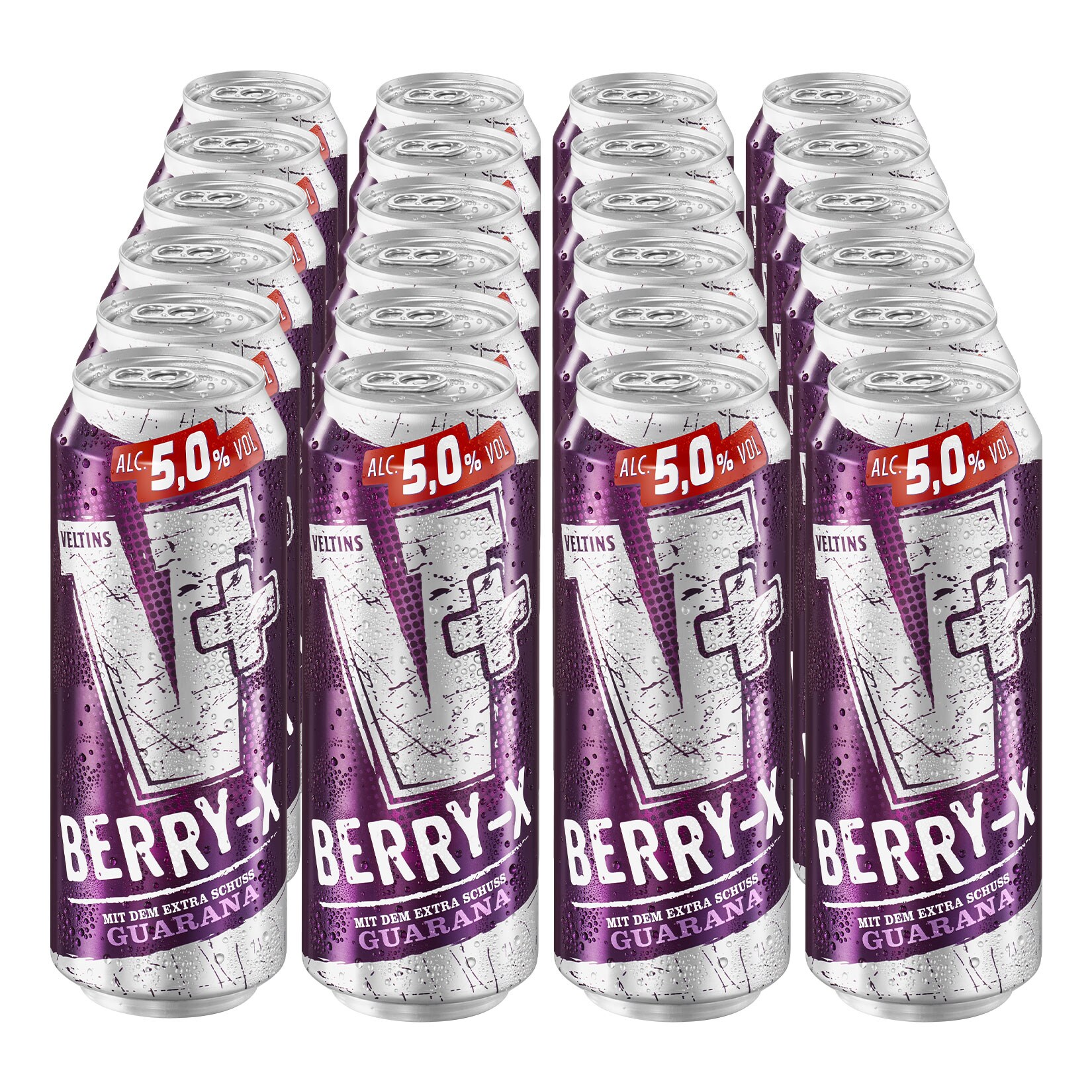 Veltins V+ Berry X 5,0 % vol 0,5 Liter Dose, 24er Pack - Bild 1
