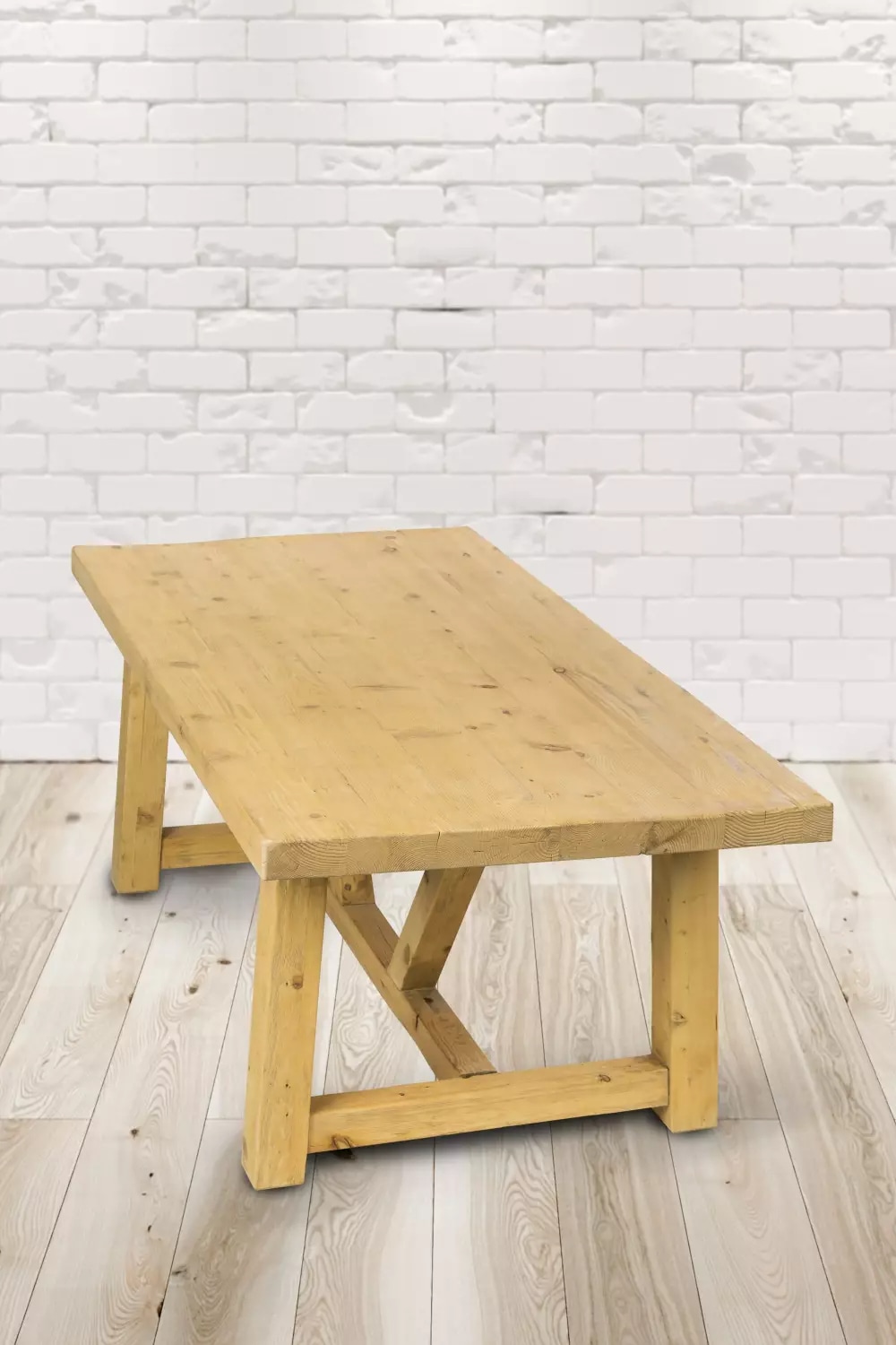 PureHaven Rustikaler Massivholztisch Kiefer - versch. Ausf&uuml;hrungen - Bild 1