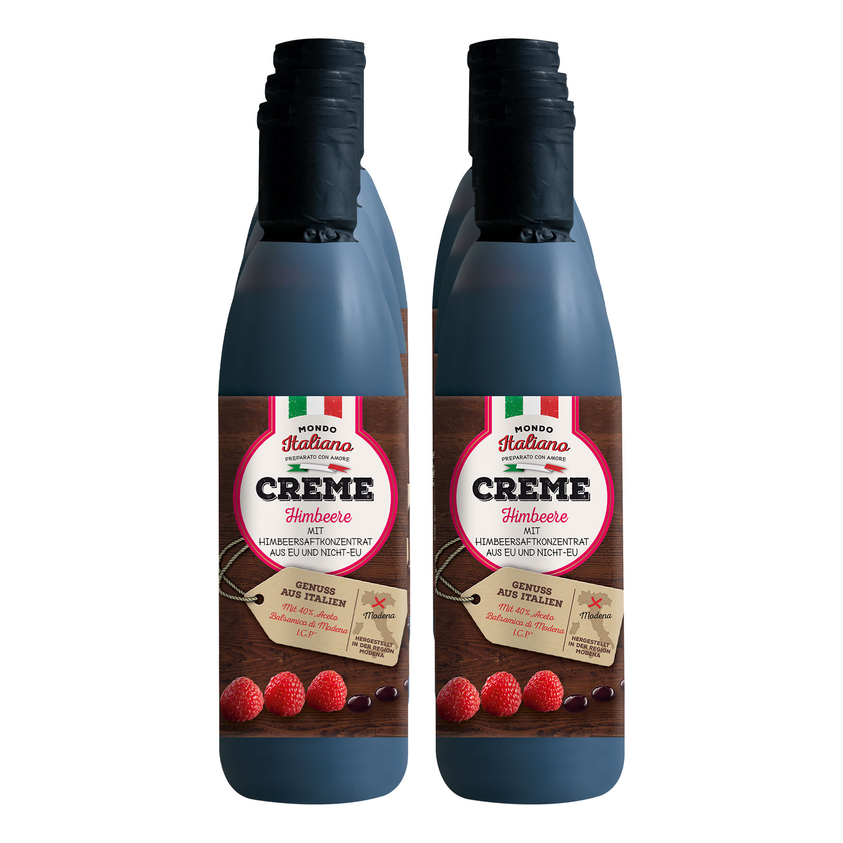 Mondo Italiano Balsamico Creme Himbeere 250 ml, 6er Pack - Bild 1