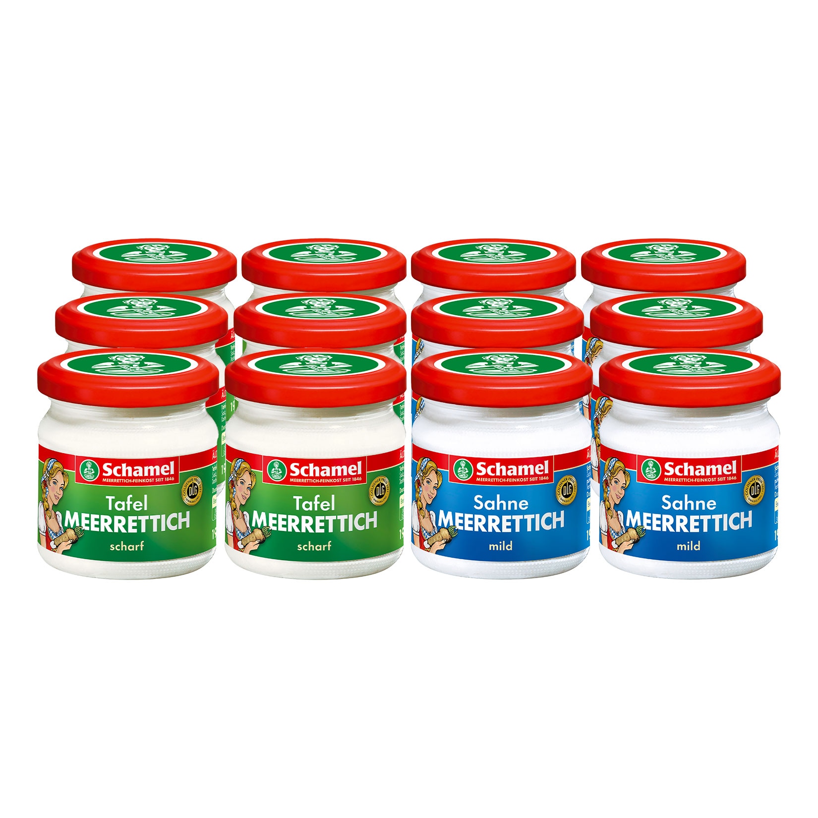 Schamel Meerrettich 190 g, verschiedene Sorten, 12er Pack - Bild 1