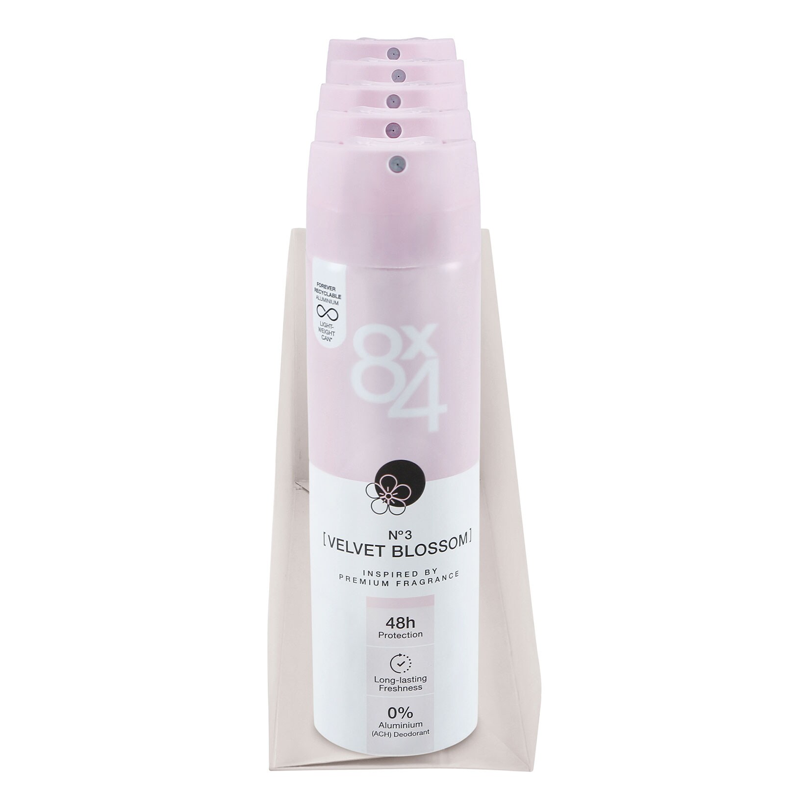 8x4 Deopspray Velvet Blossom 150 ml, 6er Pack - Bild 1