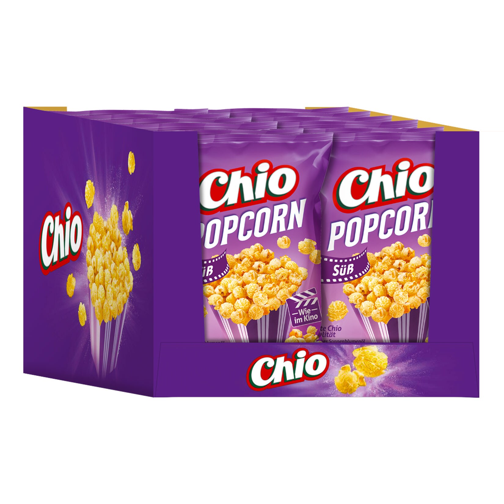Chio Popcorn S&uuml;&szlig; 120 g, 12er Pack - Bild 1