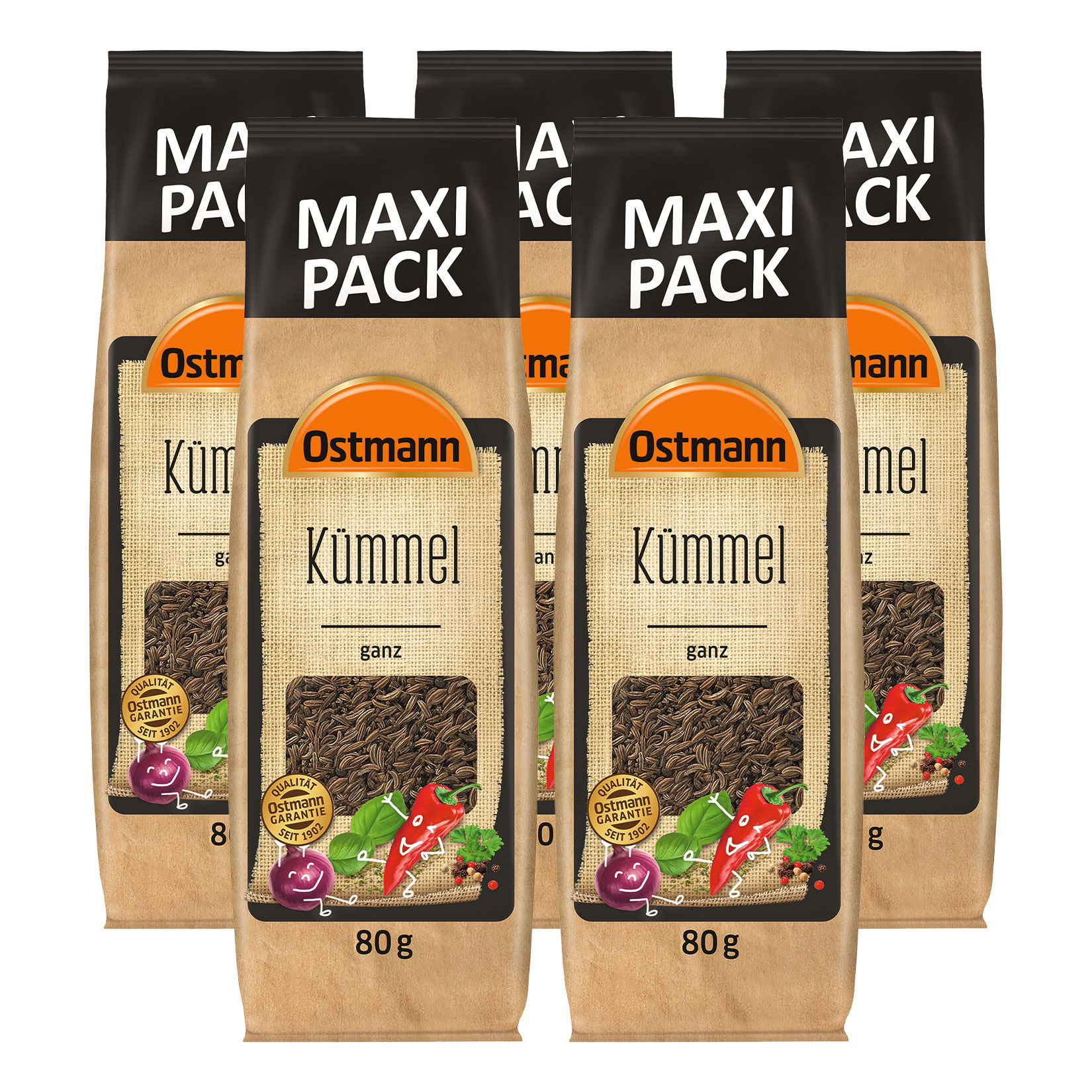 Ostmann K&uuml;mmel ganz 80 g, 5er Pack - Bild 1