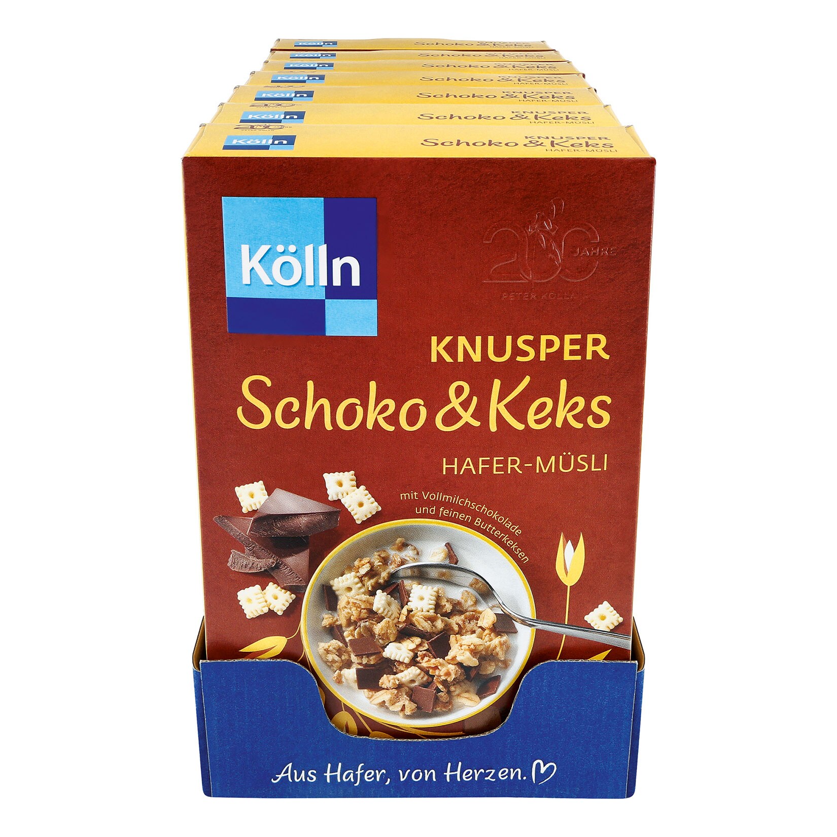 K&ouml;lln Knusper Schoko & Keks M&uuml;sli 500 g, 7er Pack - Bild 1