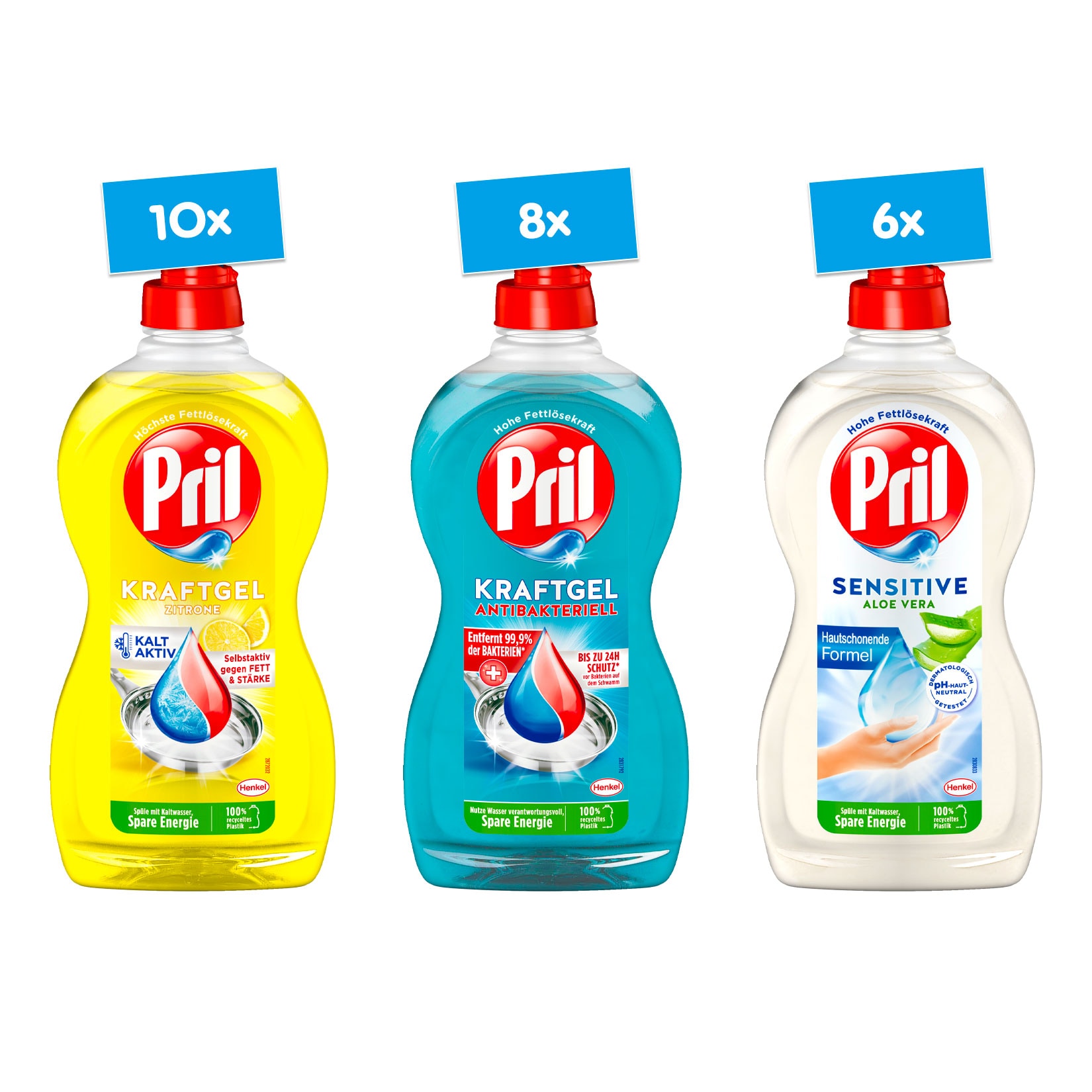 Pril Sp&uuml;lmittel 450 ml, verschiedene Sorten, 24er Pack - Bild 1
