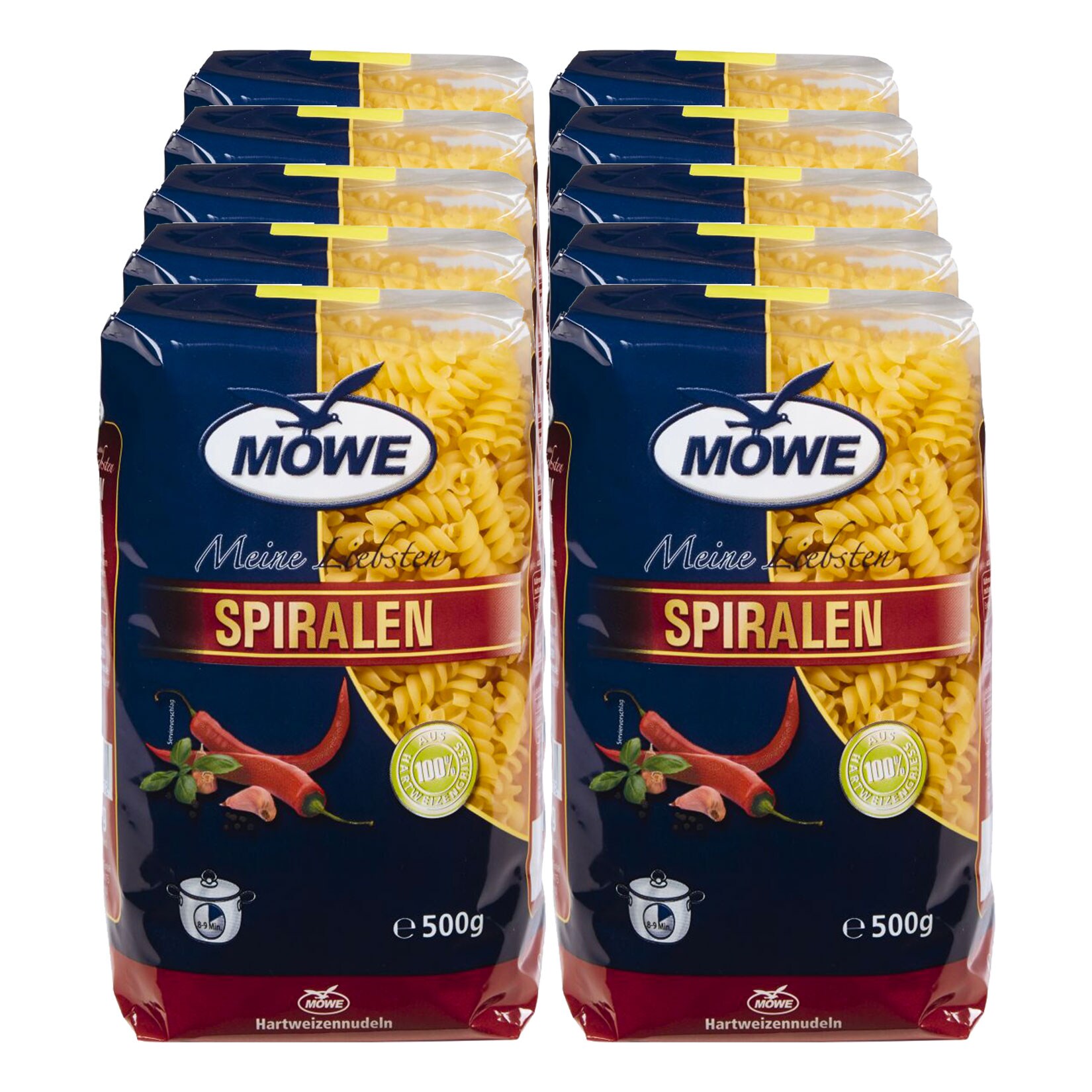 M&ouml;we Meine Liebsten Spiralen 500 g, 10er Pack - Bild 1