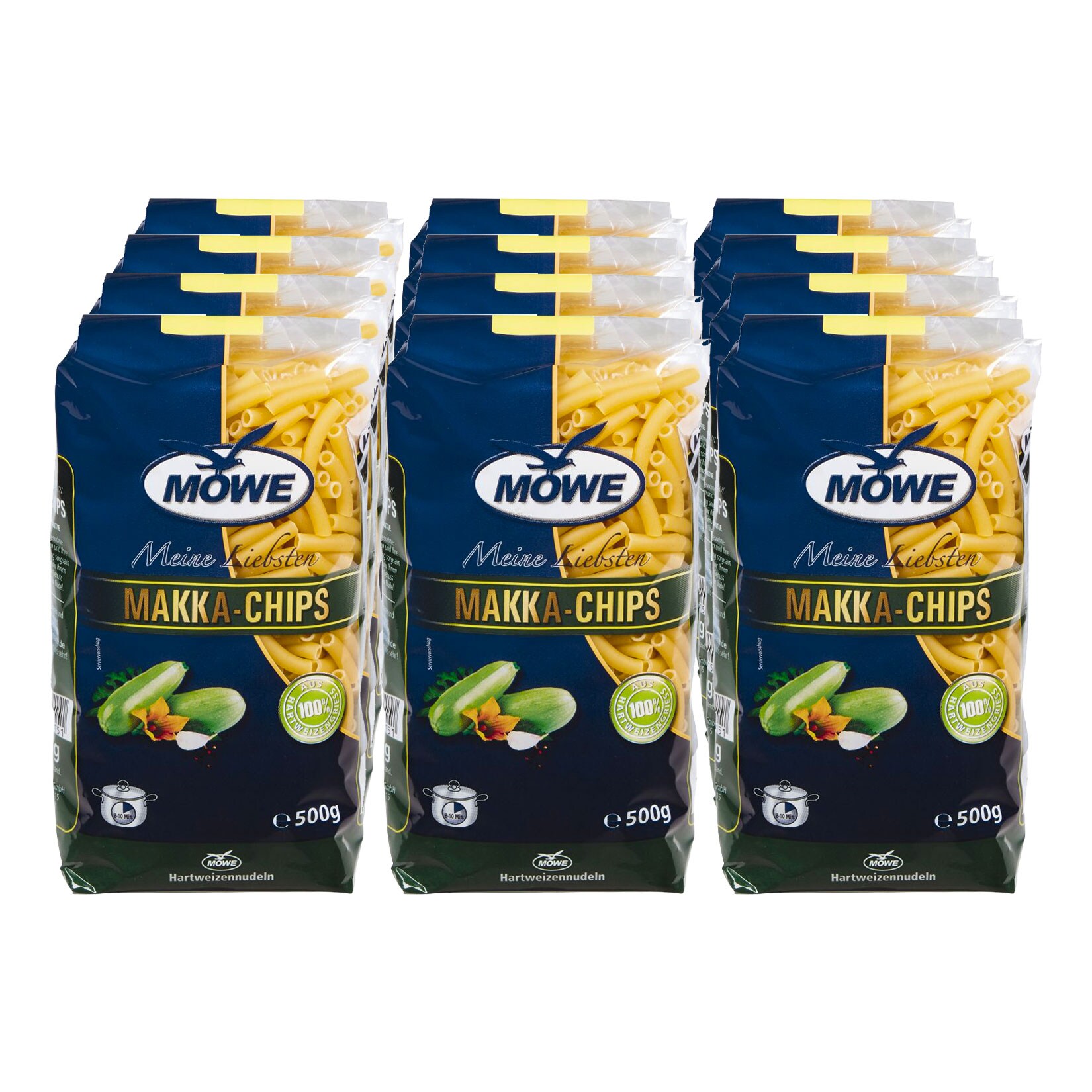 M&ouml;we Meine Liebsten Makkaroni Chips 500 g, 12er Pack - Bild 1