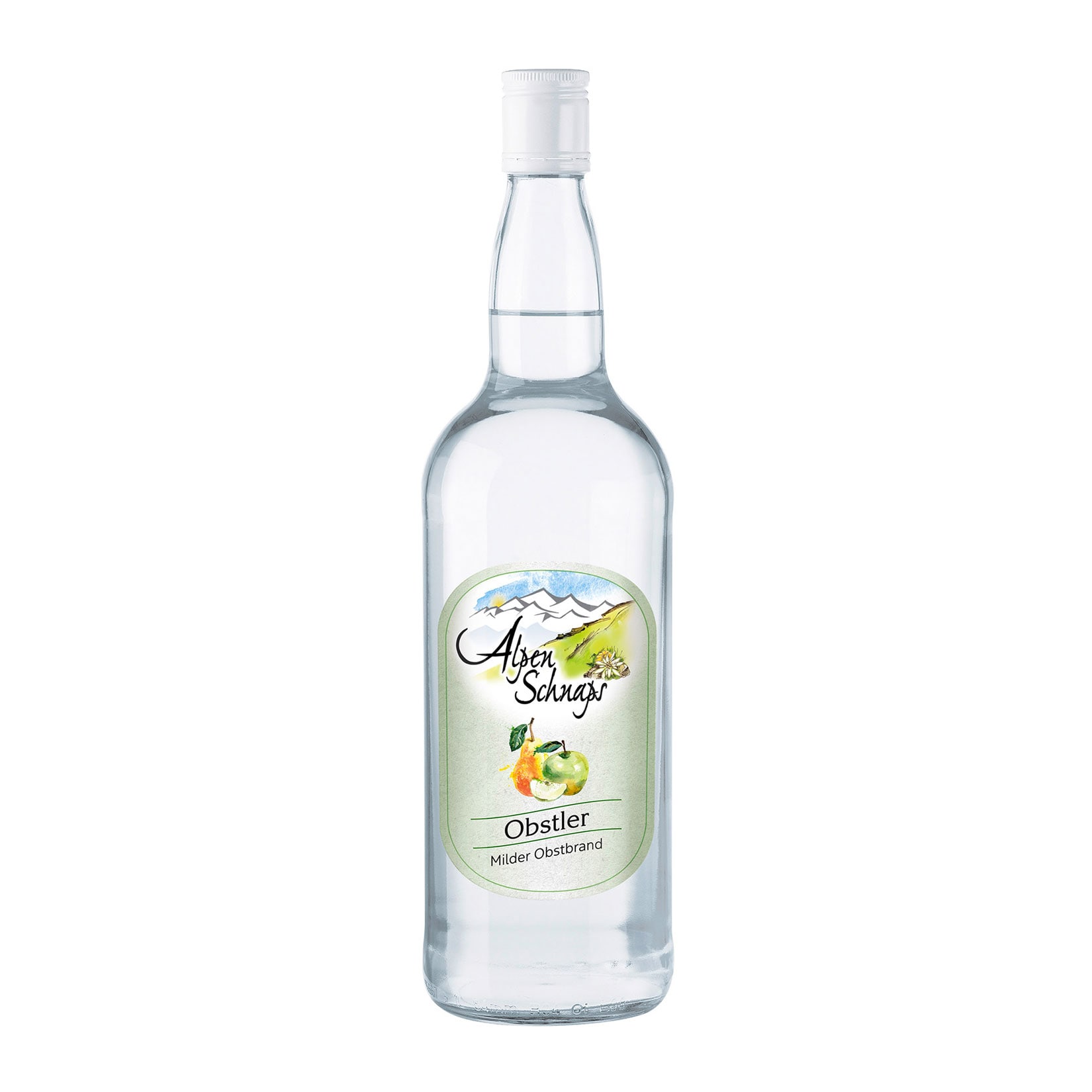 Alpenschnaps Obstler 38,0 % vol 1,0 Liter - Bild 1