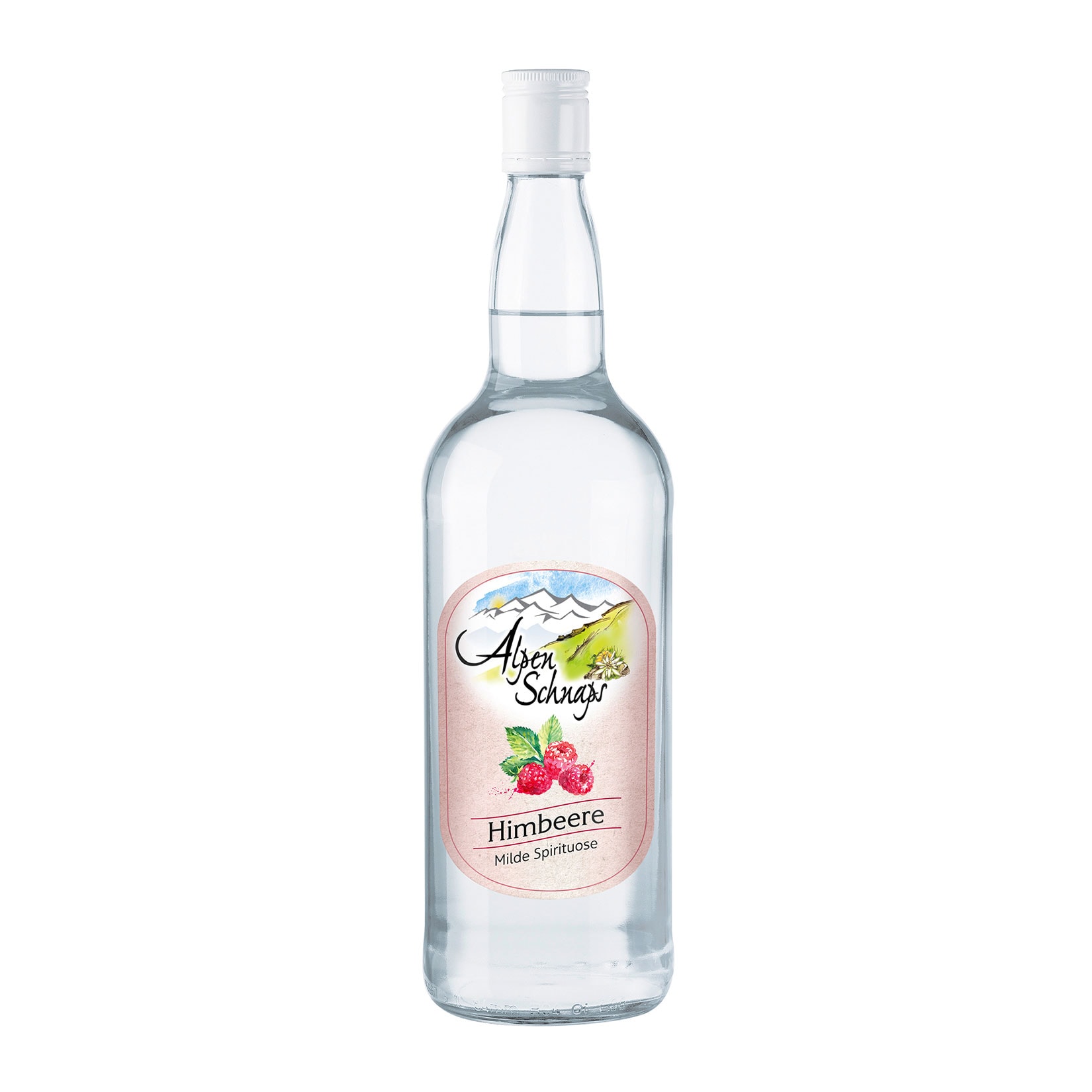 Alpenschnaps Himbeere 35,0 % vol 1,0 Liter - Bild 1