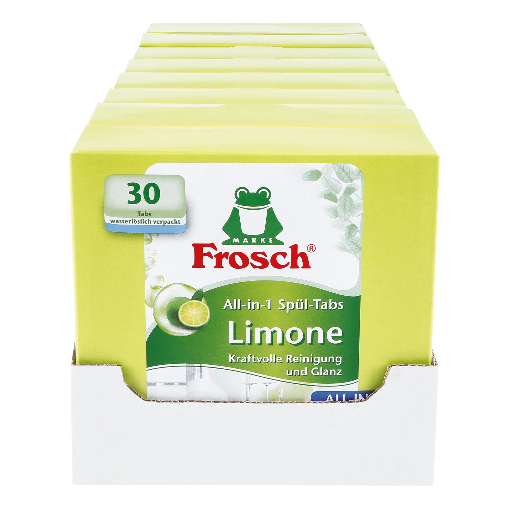 Frosch All-in-1 Spül-Tabs Limone 30 Stück, 8er Pack