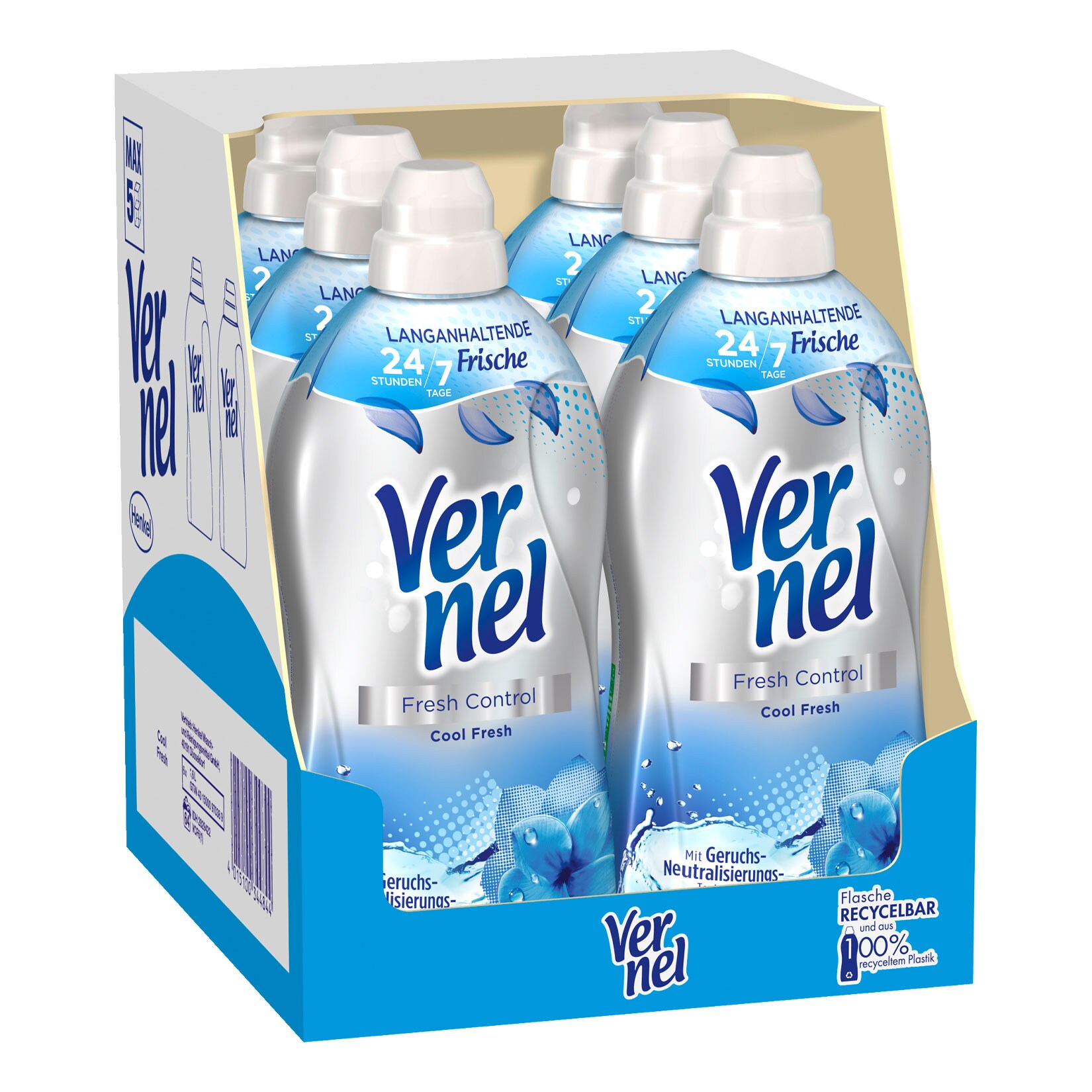 Vernel Weichsp&uuml;ler Fresh Control Cool Fresh 1,6 Liter, 6er Pack - Bild 1