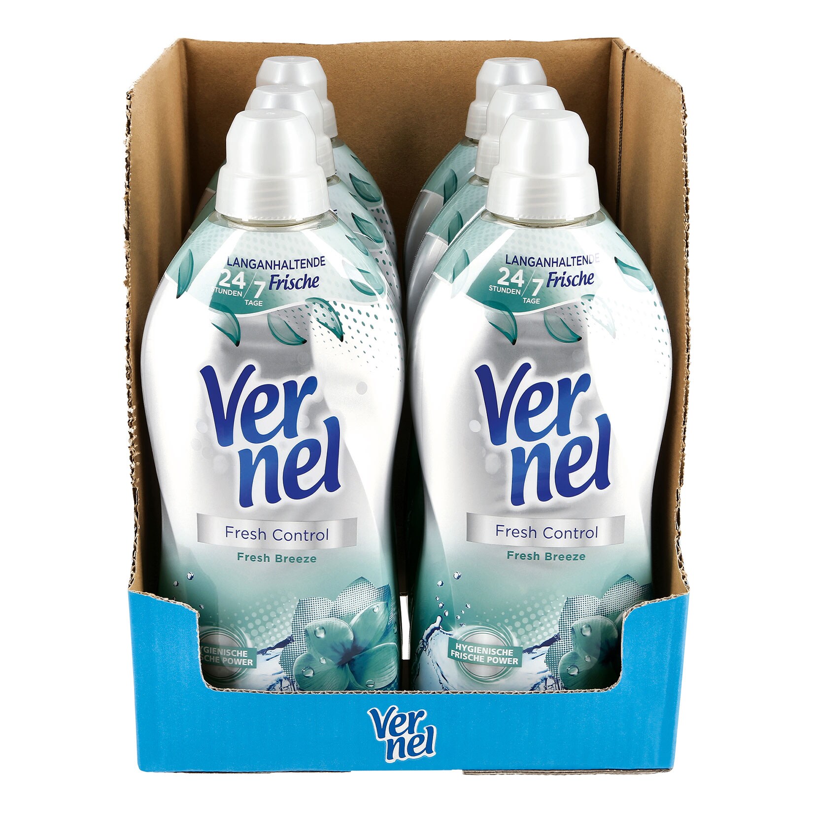 Vernel Weichsp&uuml;ler Fresh Control Fresh Breeze 1,6 Liter, 6er Pack - Bild 1