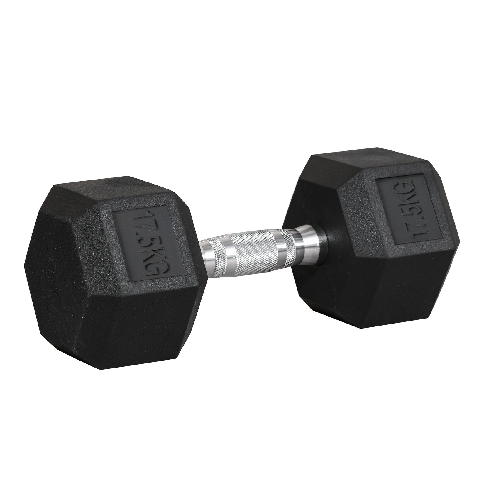 HOMCOM Gummi-Hantel Metall, Gummi