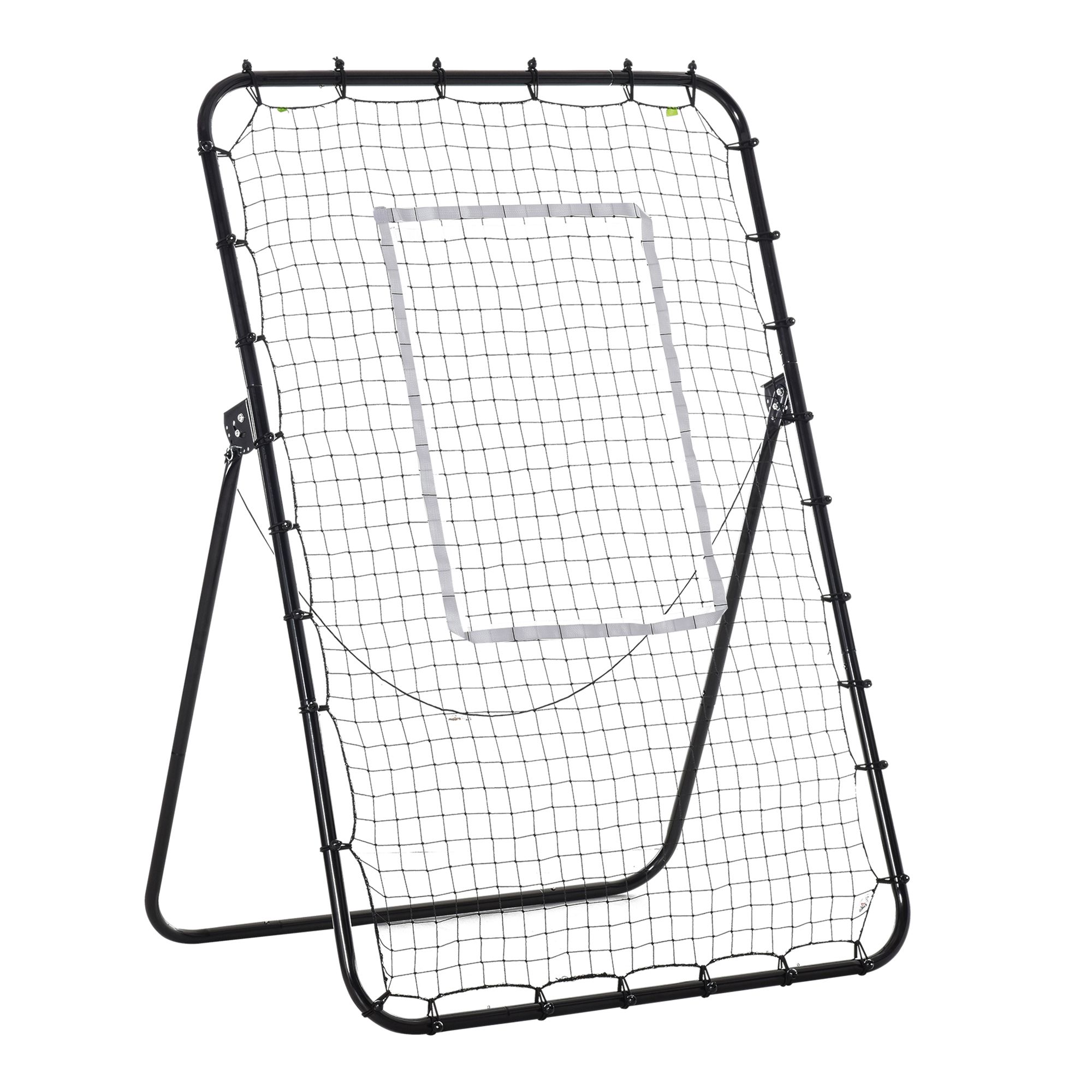 HOMCOM Fu&szlig;ball Rebounder PE-Netz, Eisen - Bild 1
