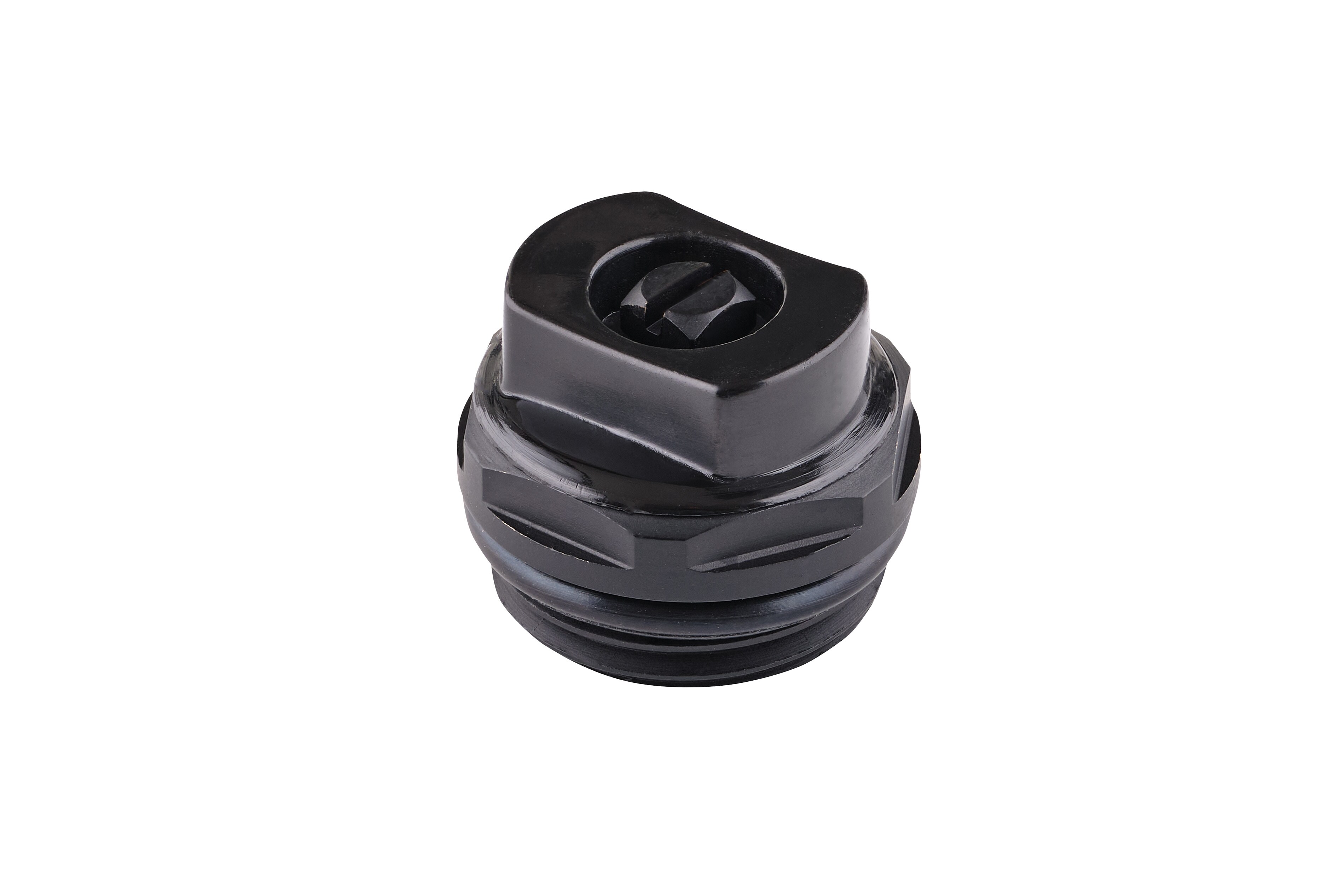 sanicomfort Entl.Stopfen drehbar, DN15-24mm, RAL9005 - Bild 1