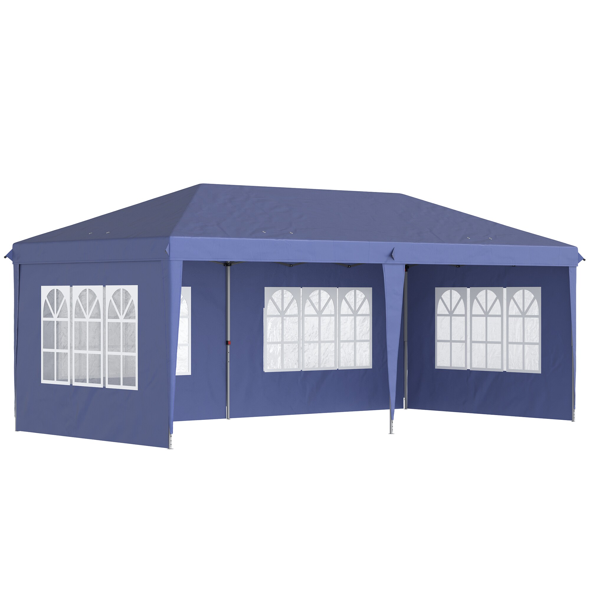 Outsunny Faltpavillon Stahl, Polyester - Bild 1