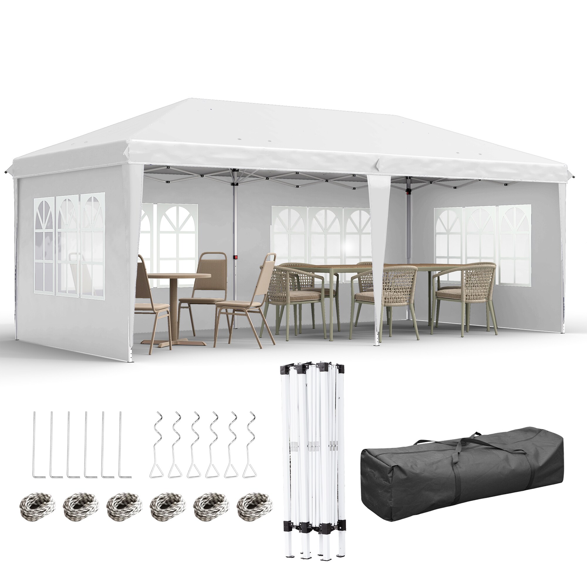 Outsunny Faltpavillon Stahl, Oxford - Bild 1