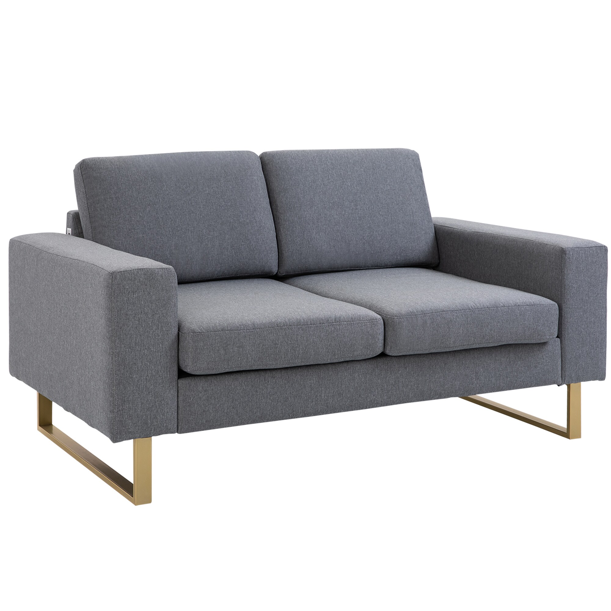 HOMCOM 2-Sitzer-Sofa Polyester, Schaumstoff - Bild 1